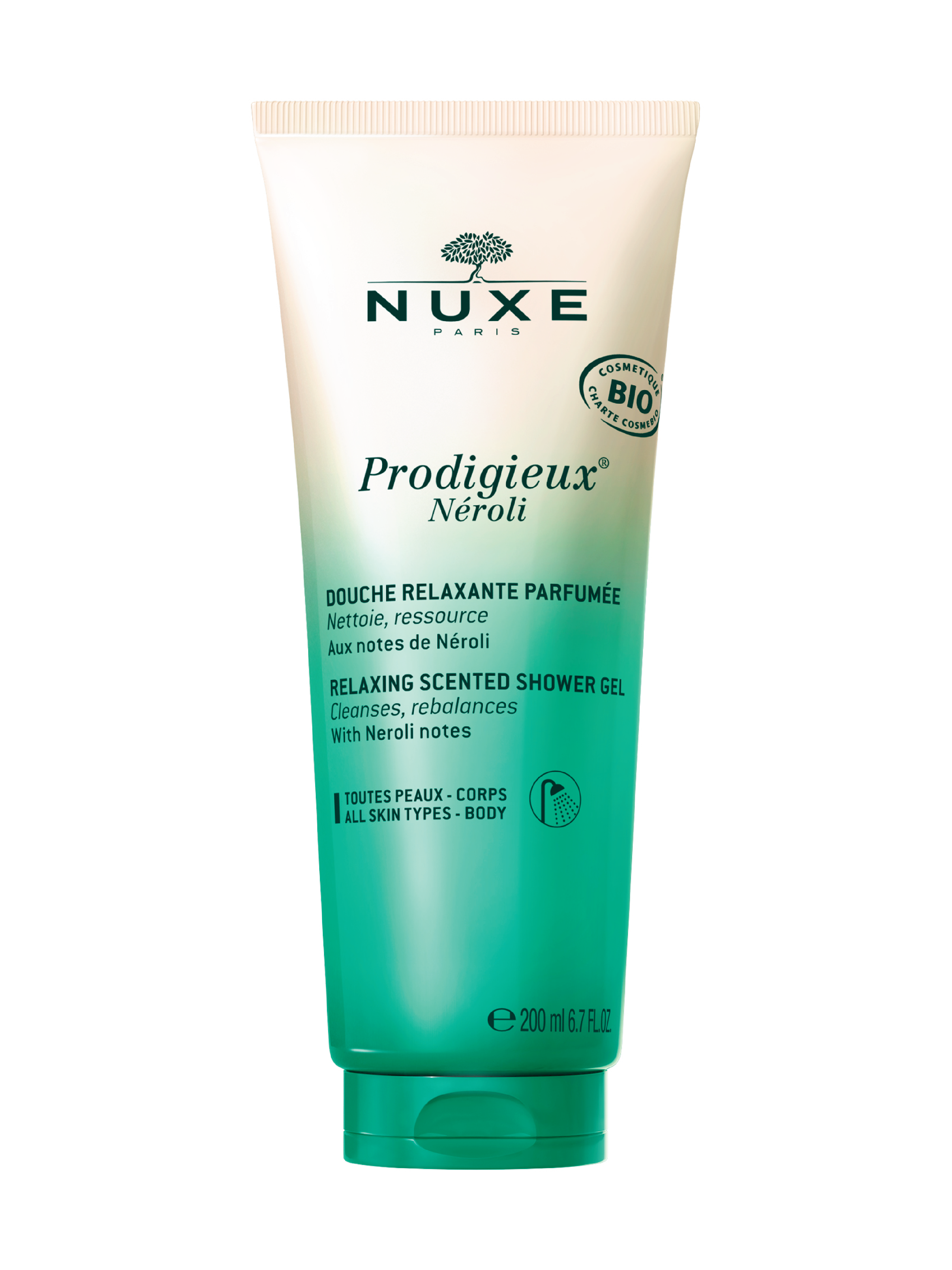 NUXE Prodigieux Neroli Relaxing Scented Shower Gel, 200 ml