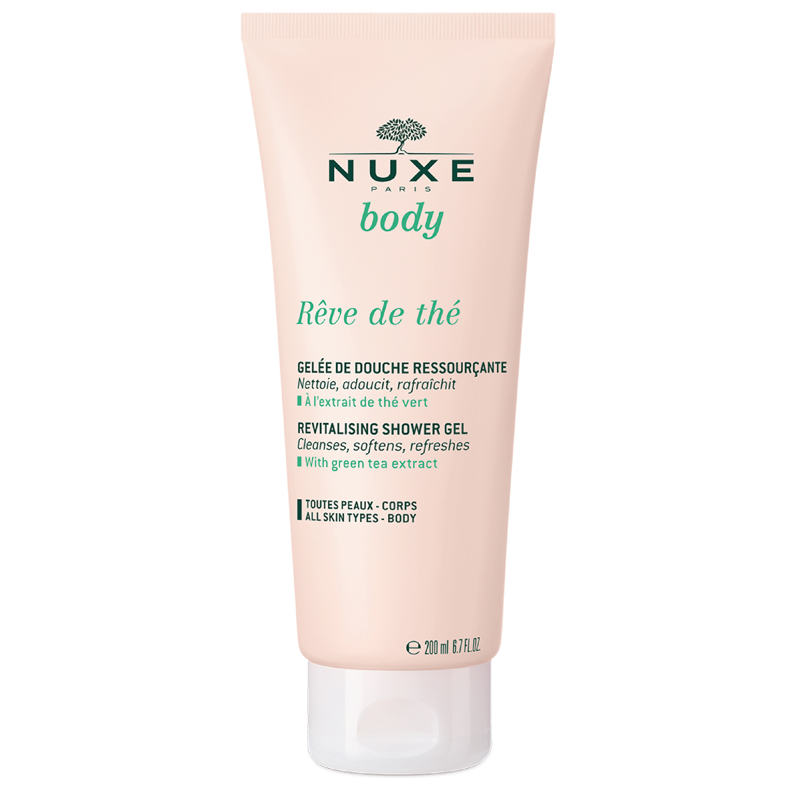NUXE Rêve de Thé Revitalizing Shower Gel, 200 ml