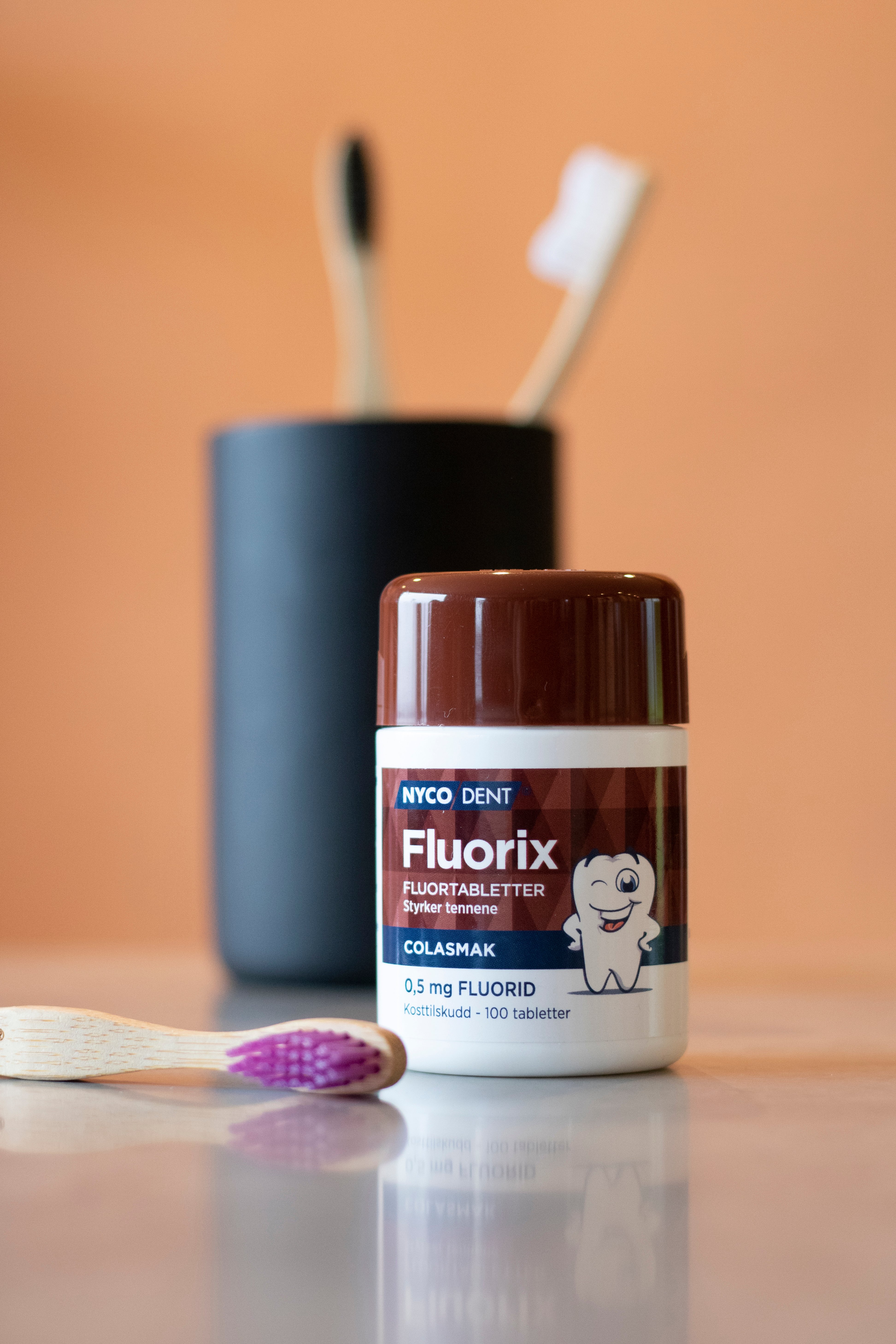 Nycodent Fluorix m/ Cola 0,5 mg, 100 stk.