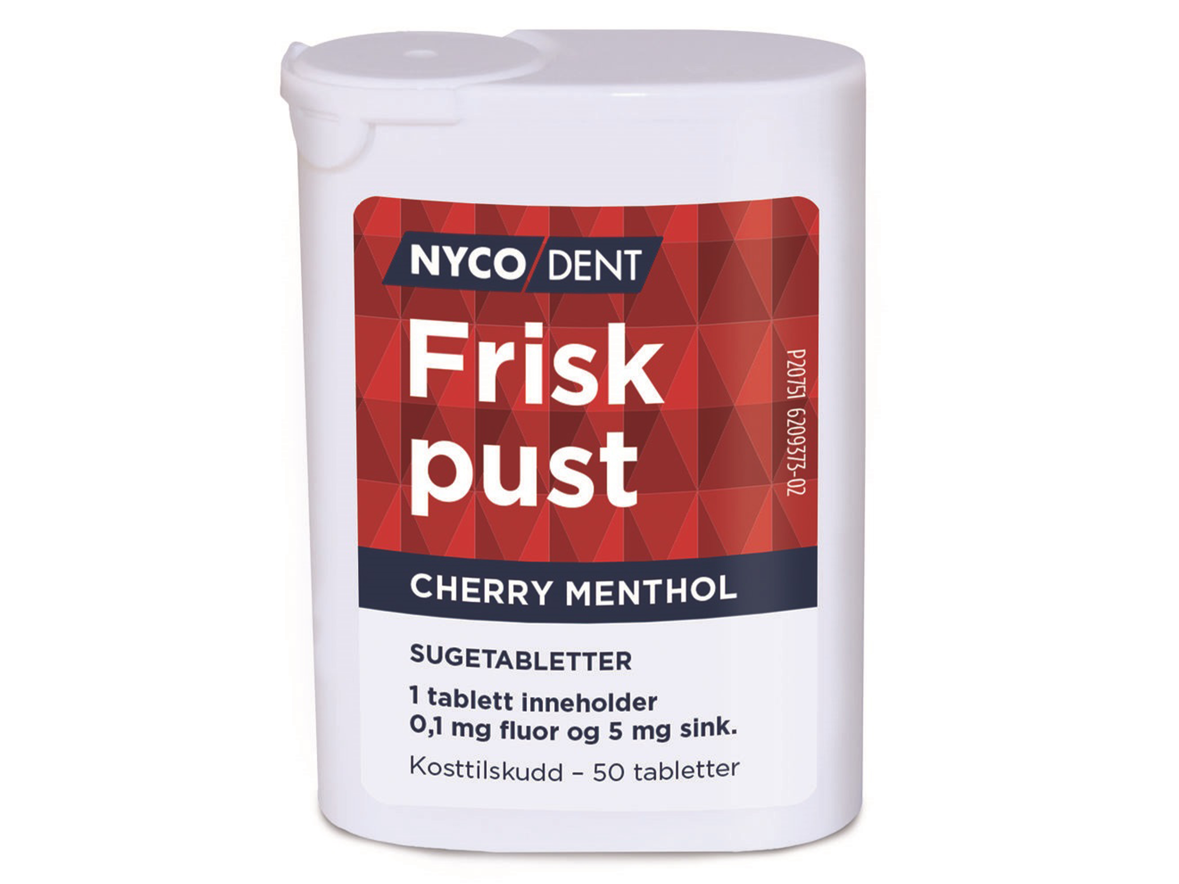 Nycodent Frisk Pust Cherry Menthol, 50 stk.