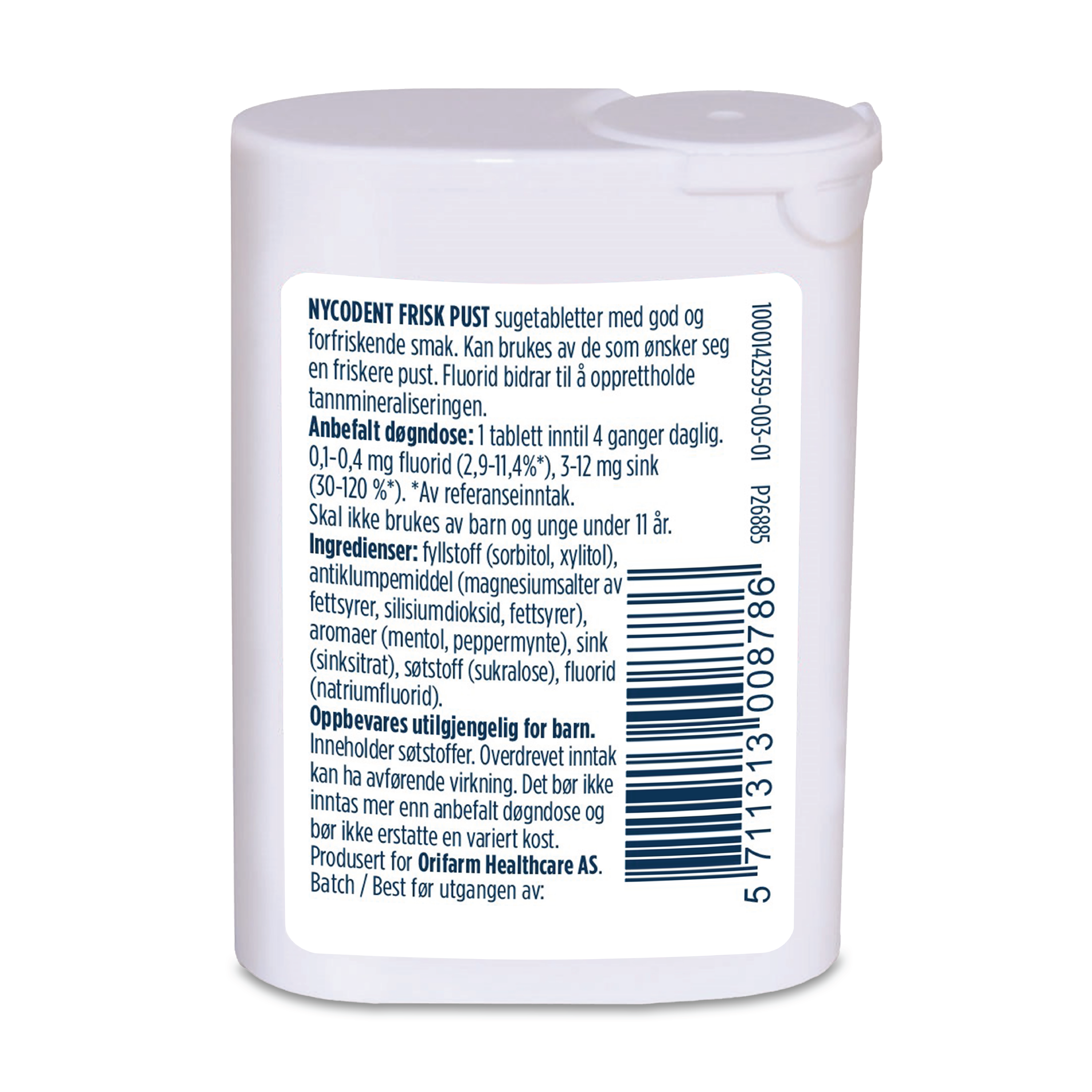 Nycodent Frisk pust sugetabletter, 50 stk.