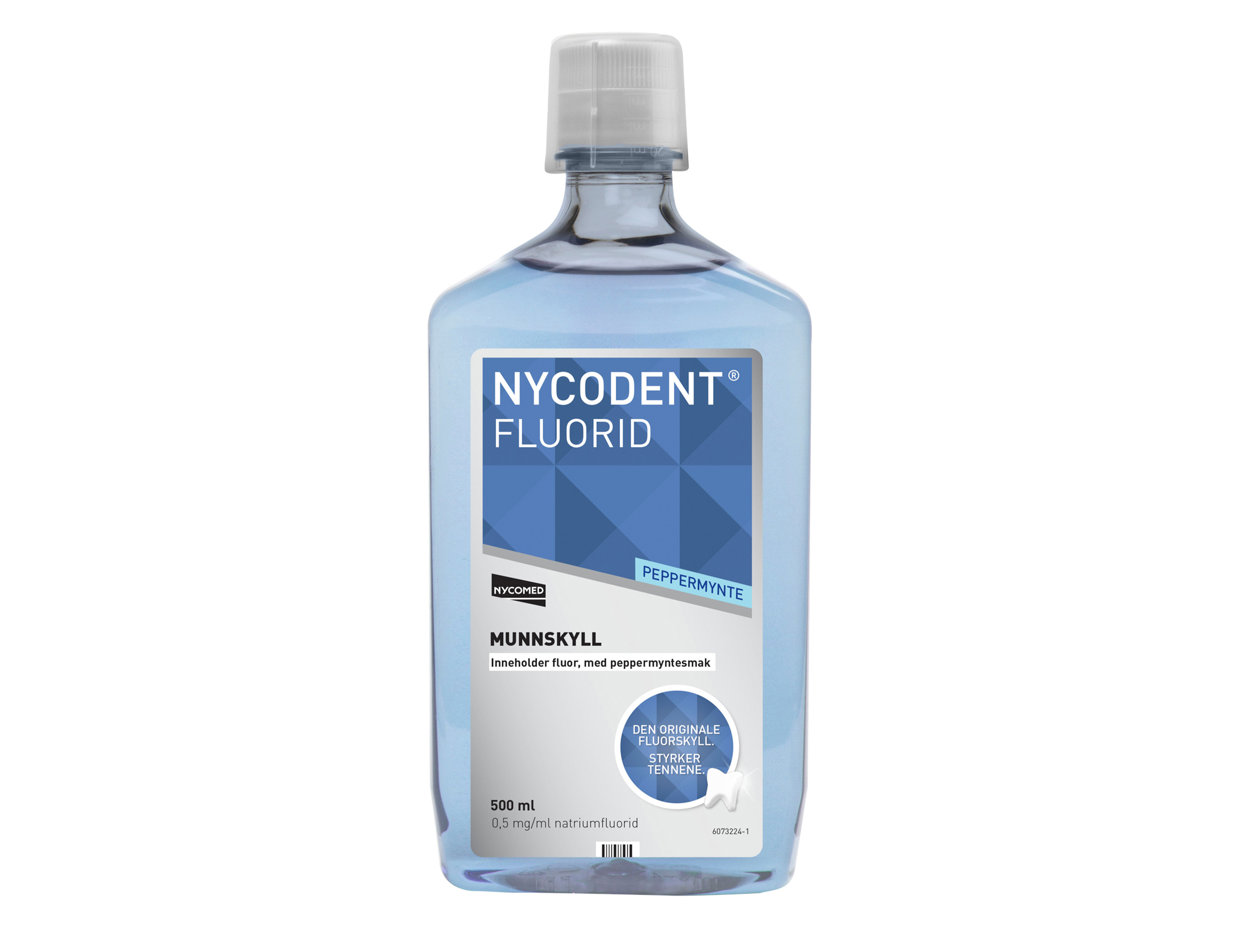 Nycodent Nycodent Fluorid 0,5mg, Peppermyntesmak 500 ml