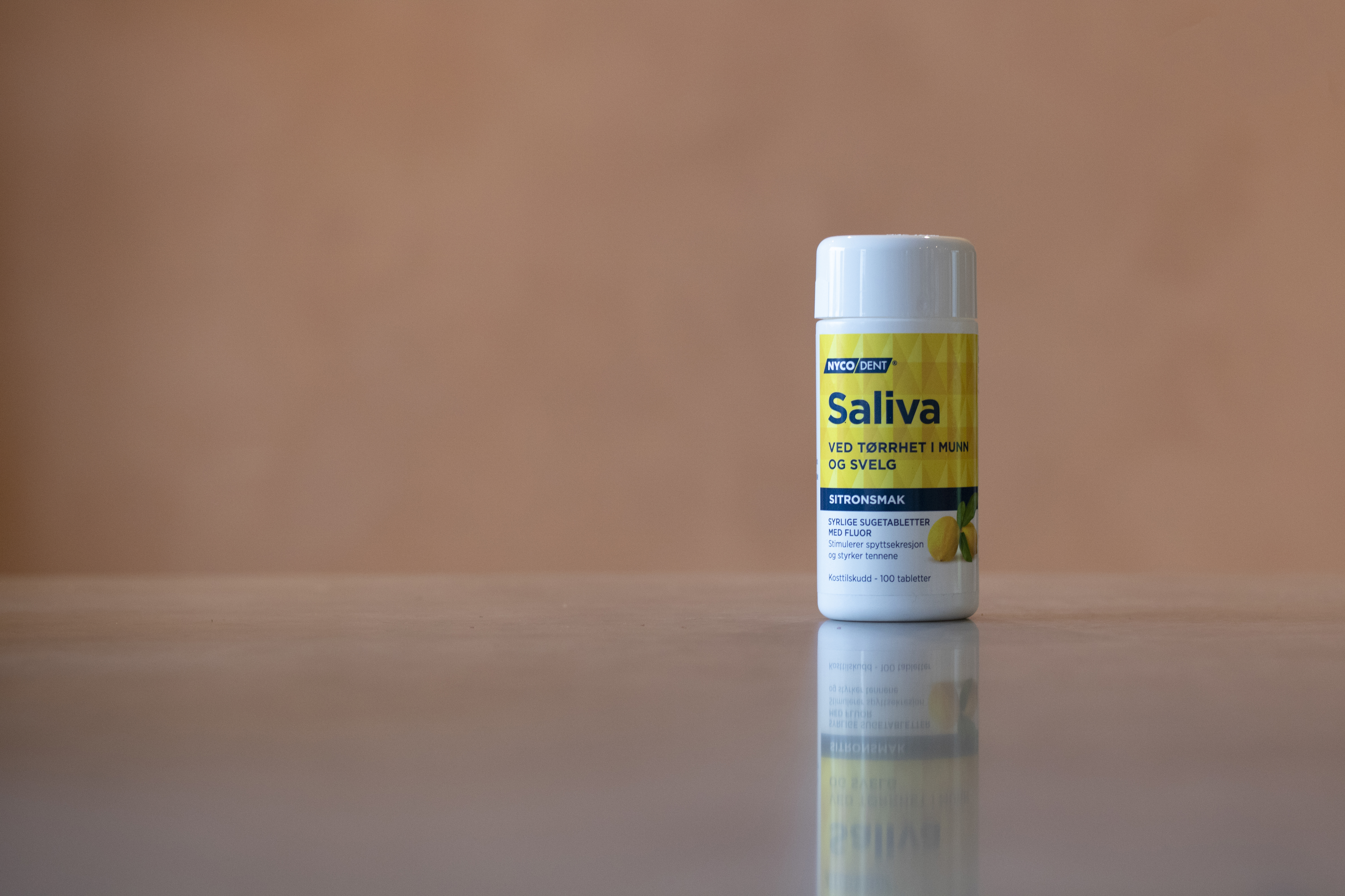 Nycodent Saliva m/sitron, 100 stk.