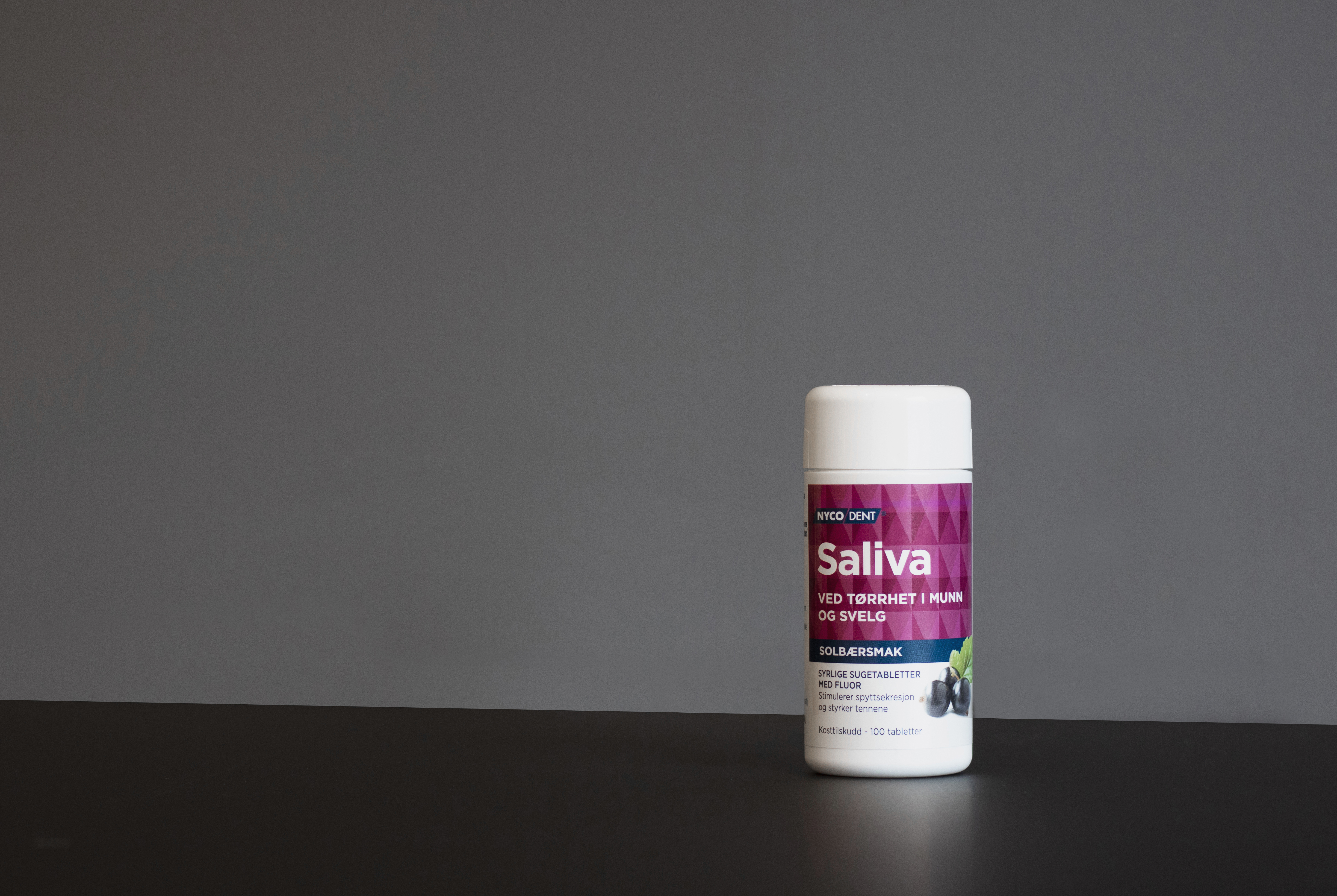 Nycodent Saliva m/solbær, 100 stk.