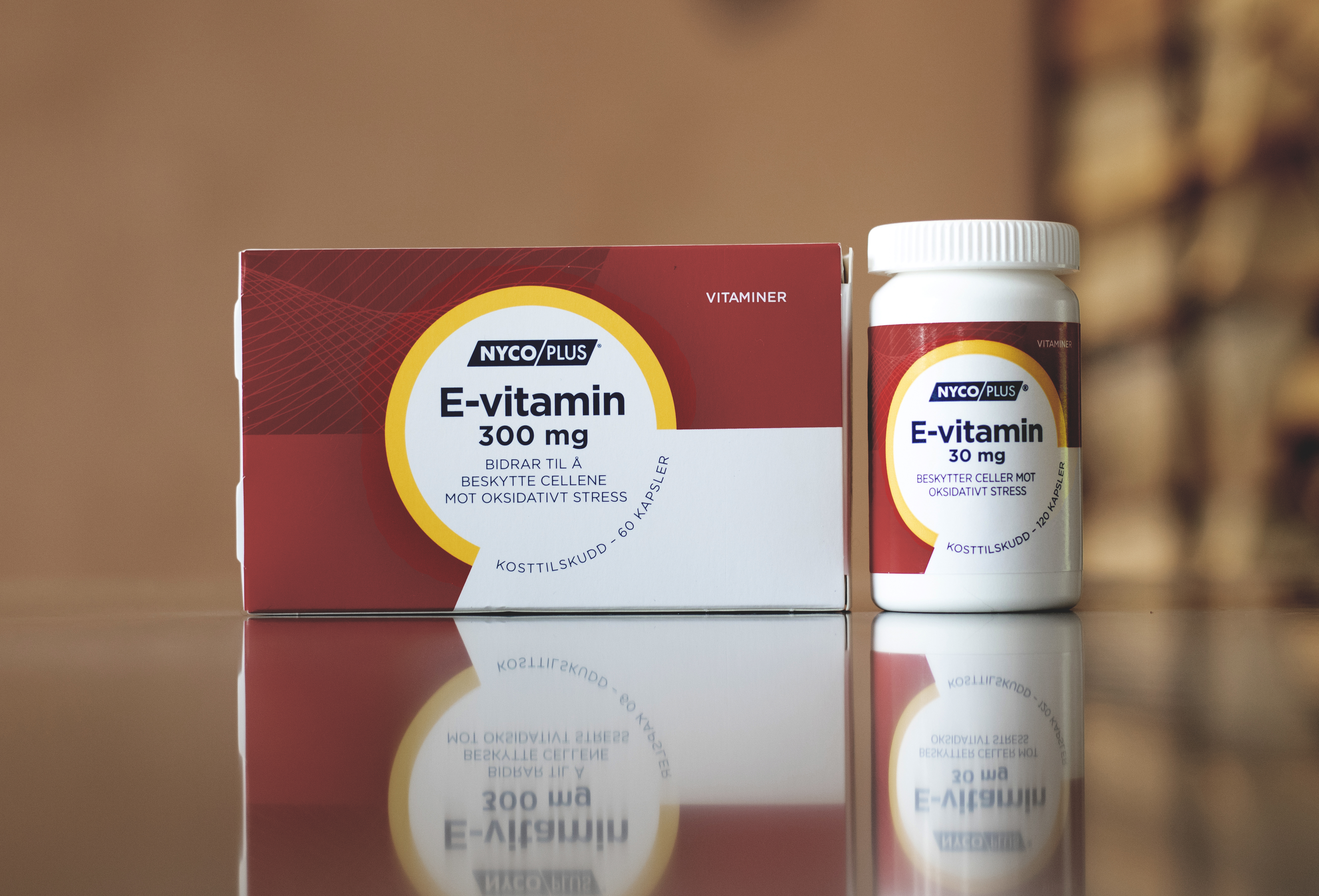 Nycoplus 30 mg E-vitamin kapsler, 120 stk.