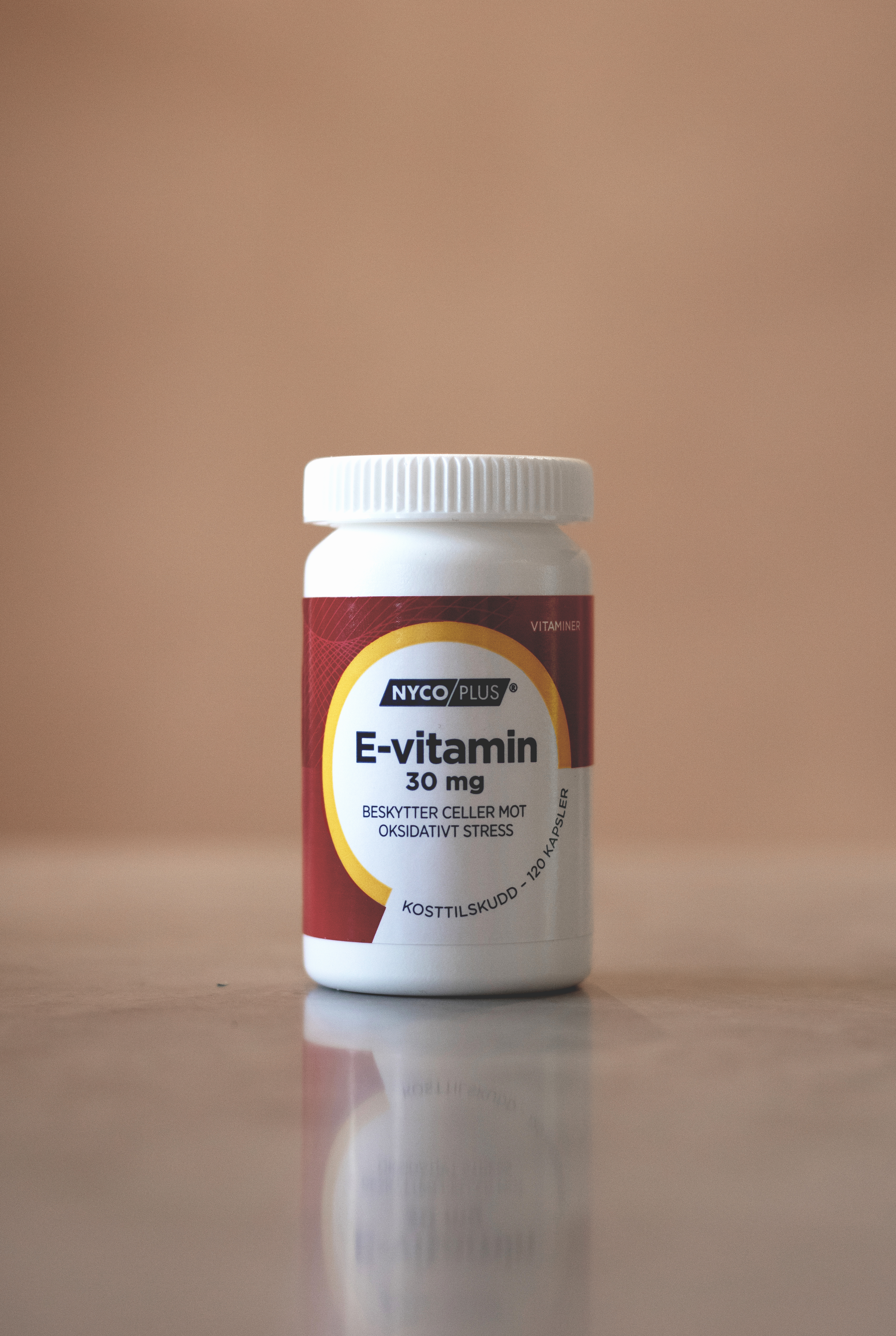 Nycoplus 30 mg E-vitamin kapsler, 120 stk.