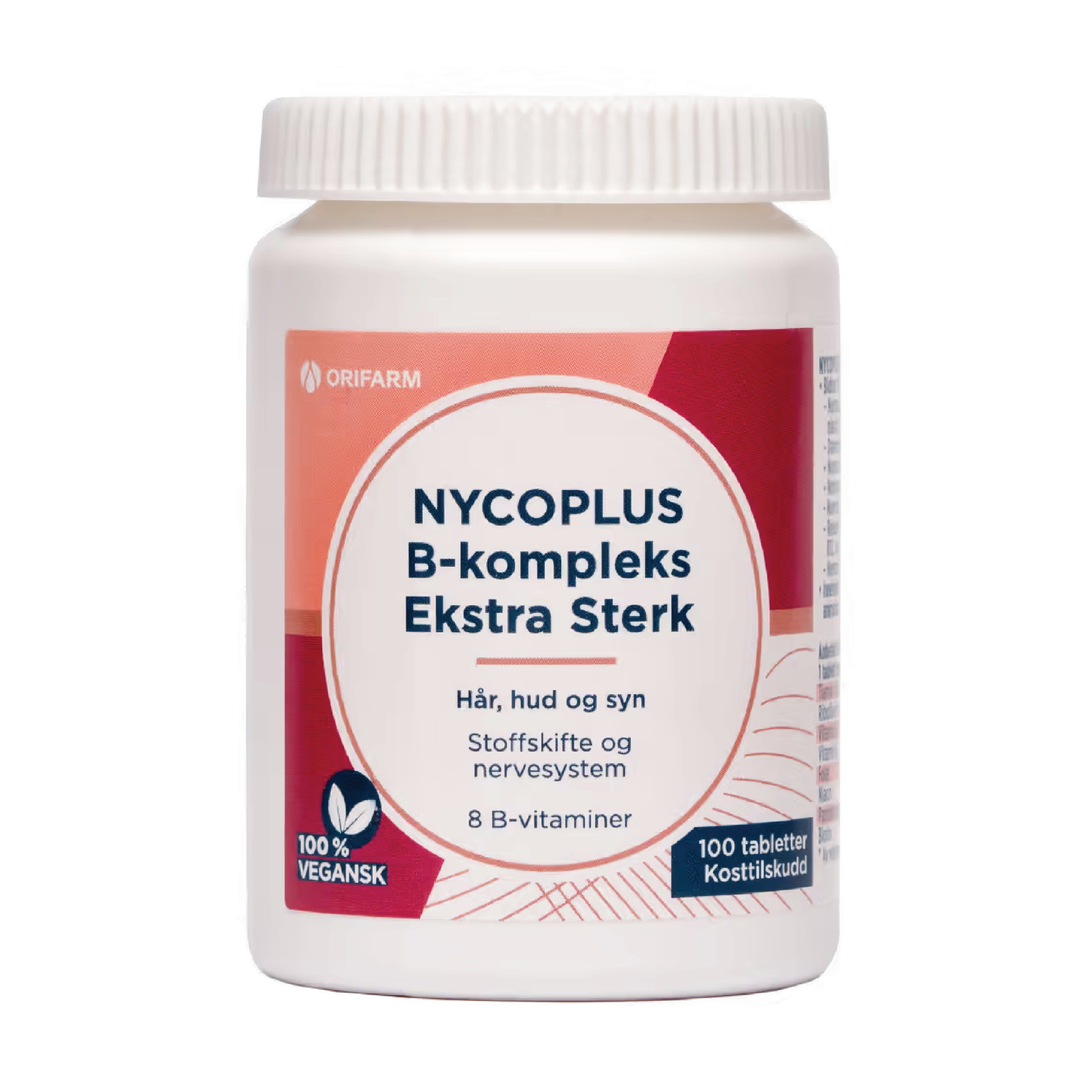 Nycoplus B-kompleks Ekstra sterk, 100 stk.