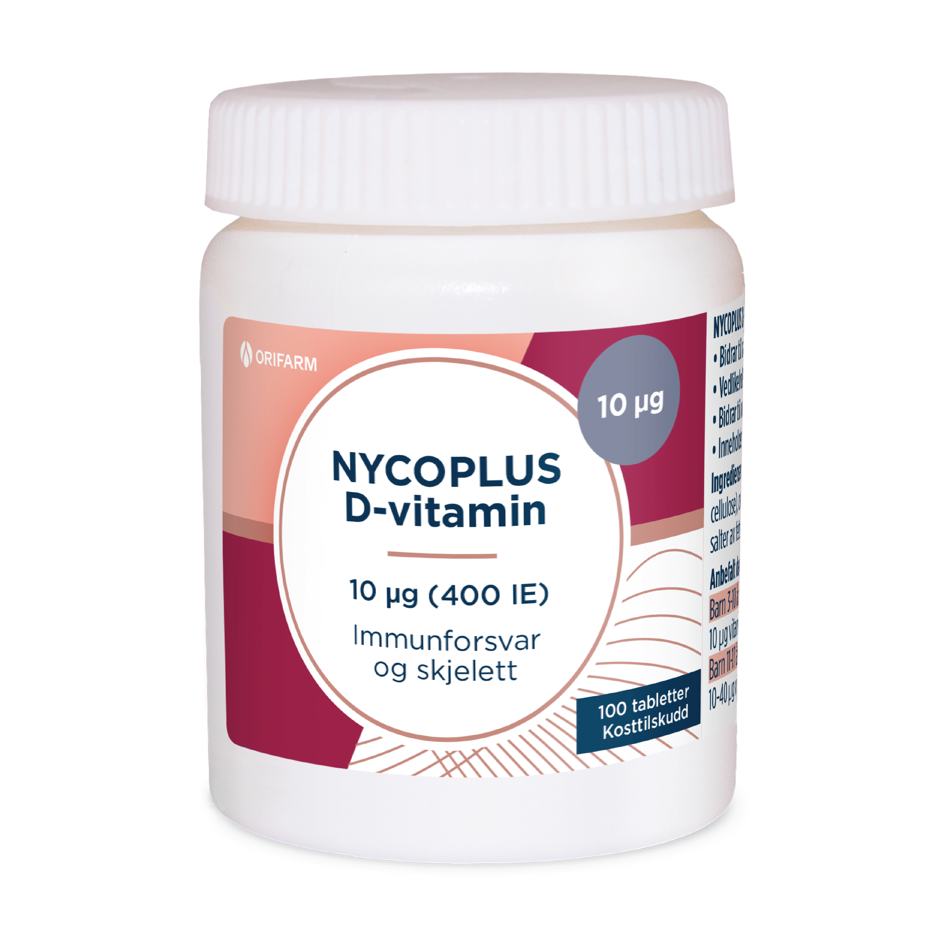 Nycoplus D-vitamin 10 µg, 100 stk.