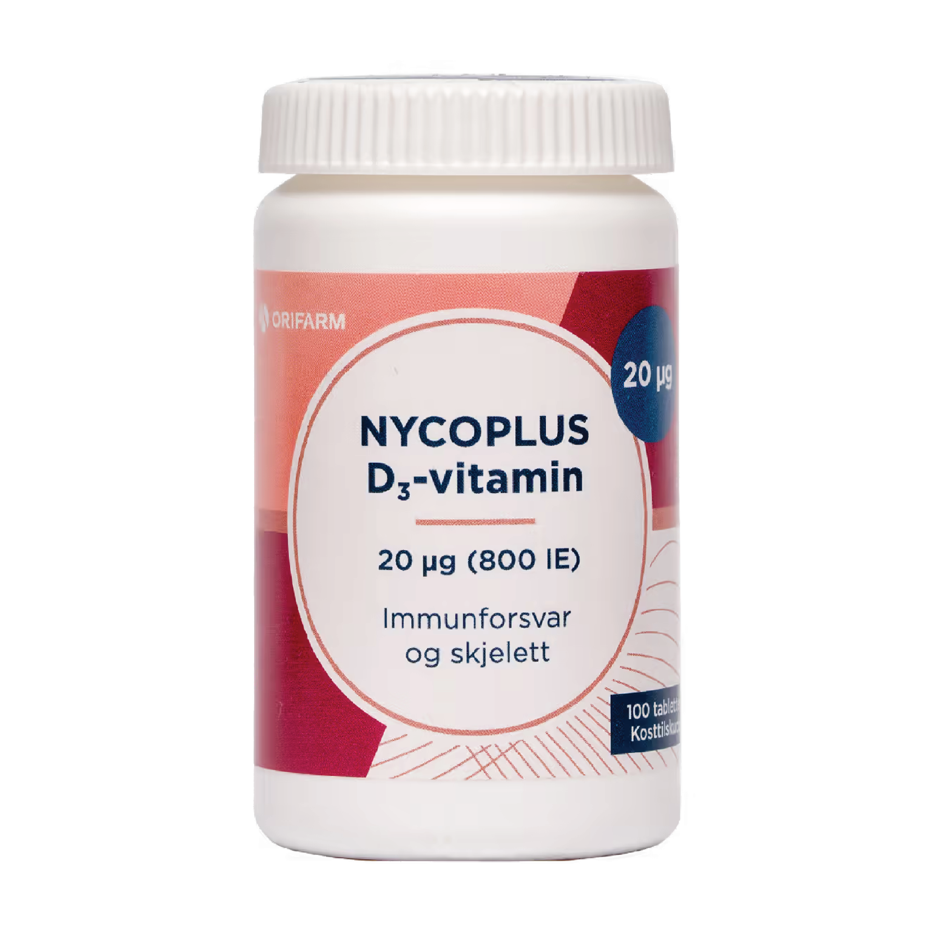 Nycoplus D3-Vitamin 20 µg, 100 stk.