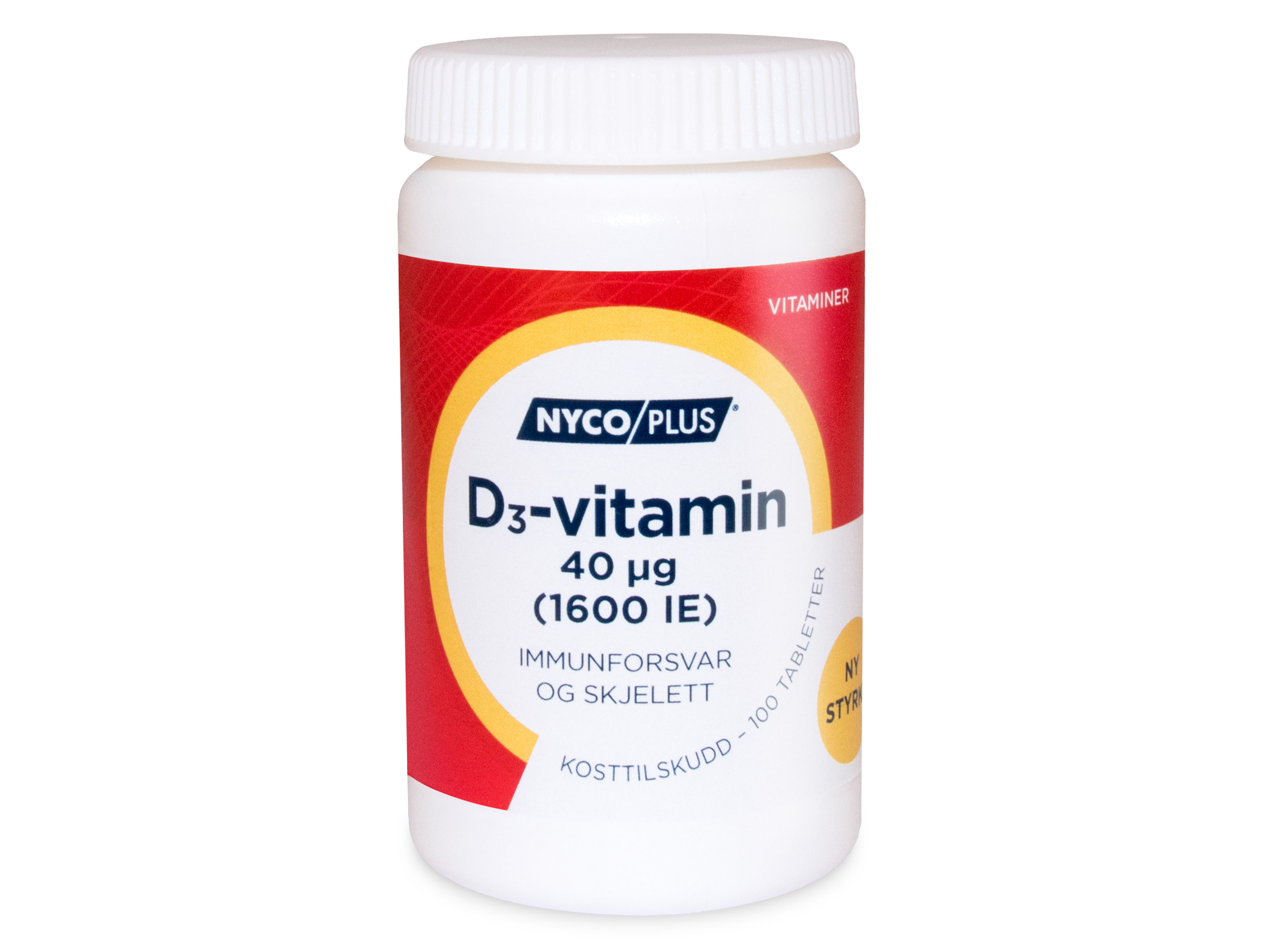 Nycoplus D3-Vitamin 40 µg, 100 tabletter