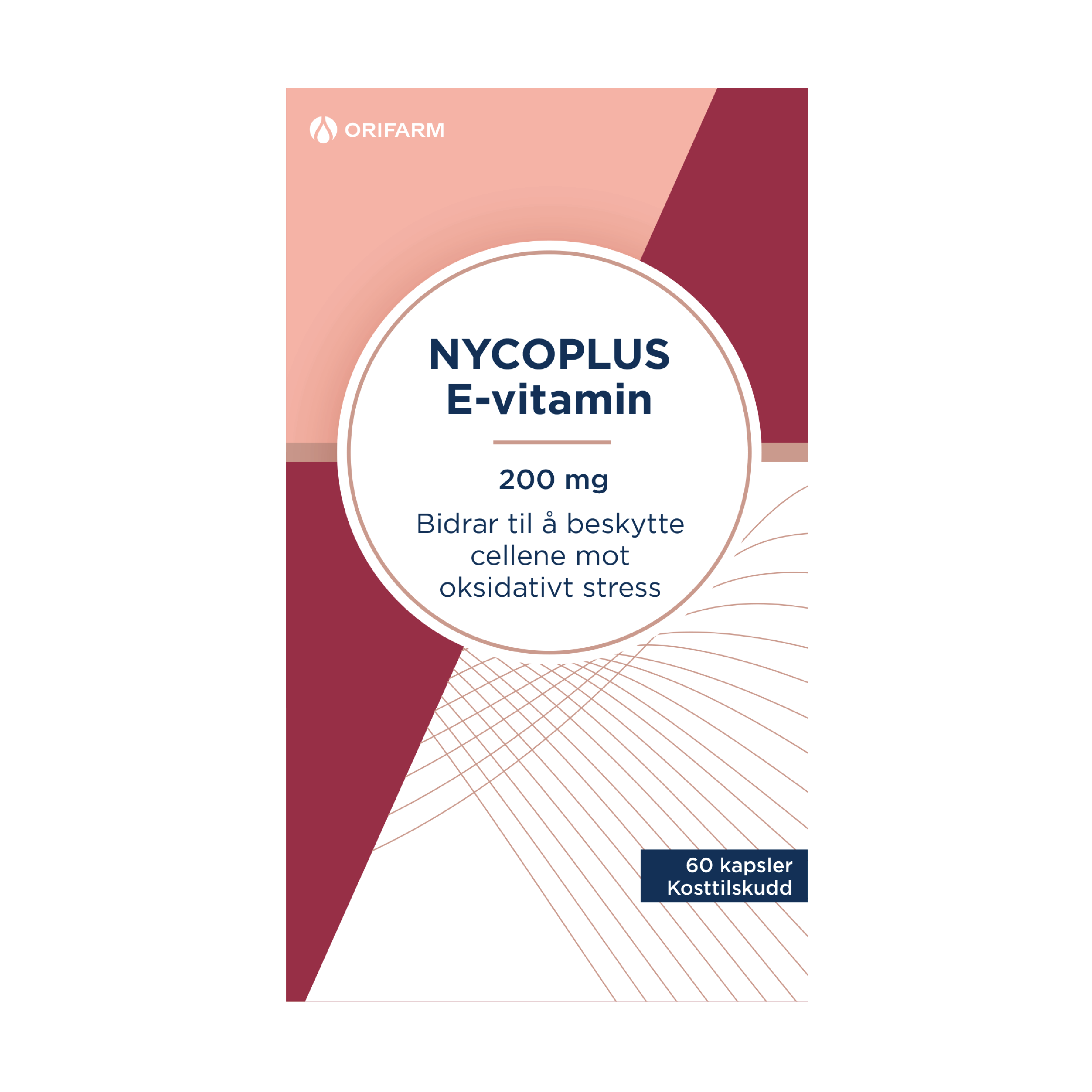 Nycoplus E-vitamin 200 mg kapsler, 60 stk.