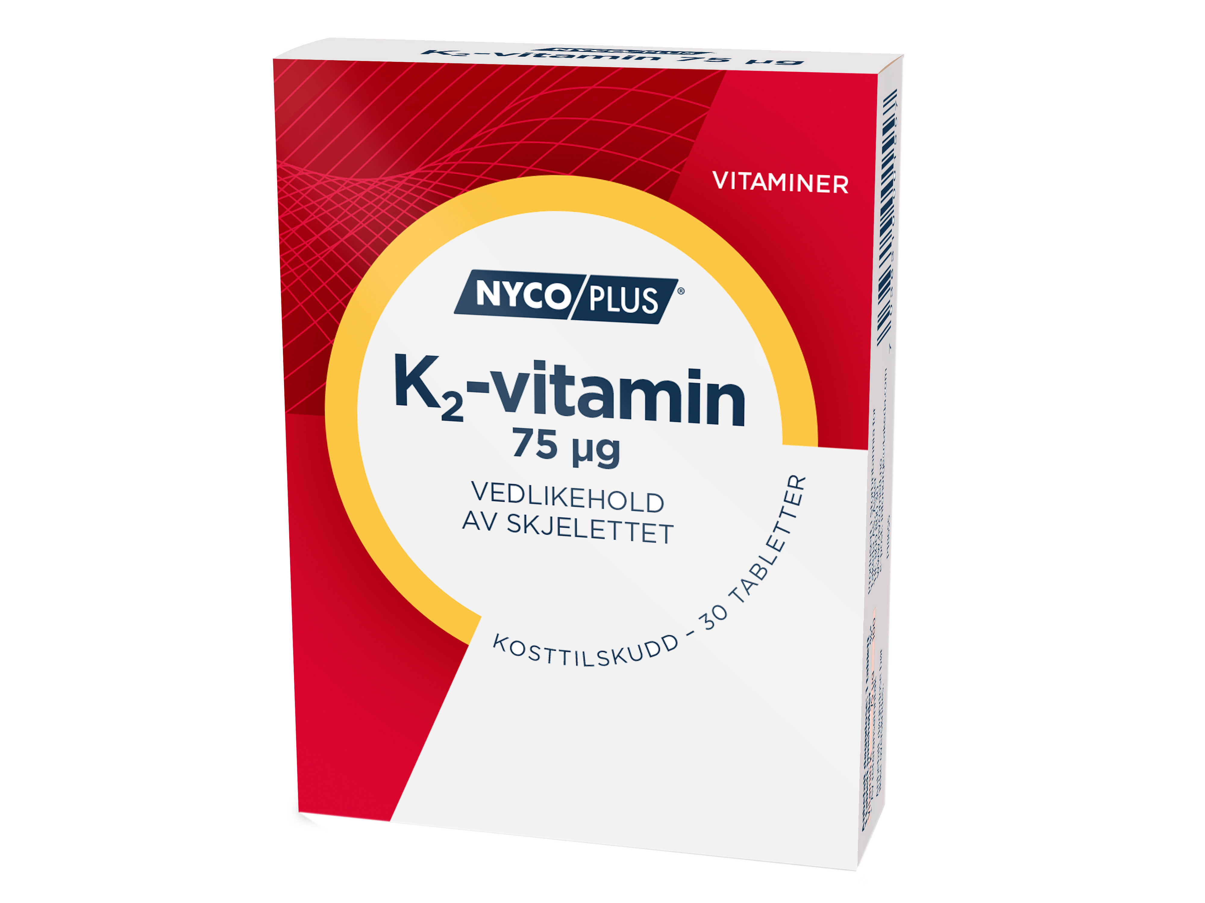Nycoplus K2-vitamin 75 µg, 30 tabletter