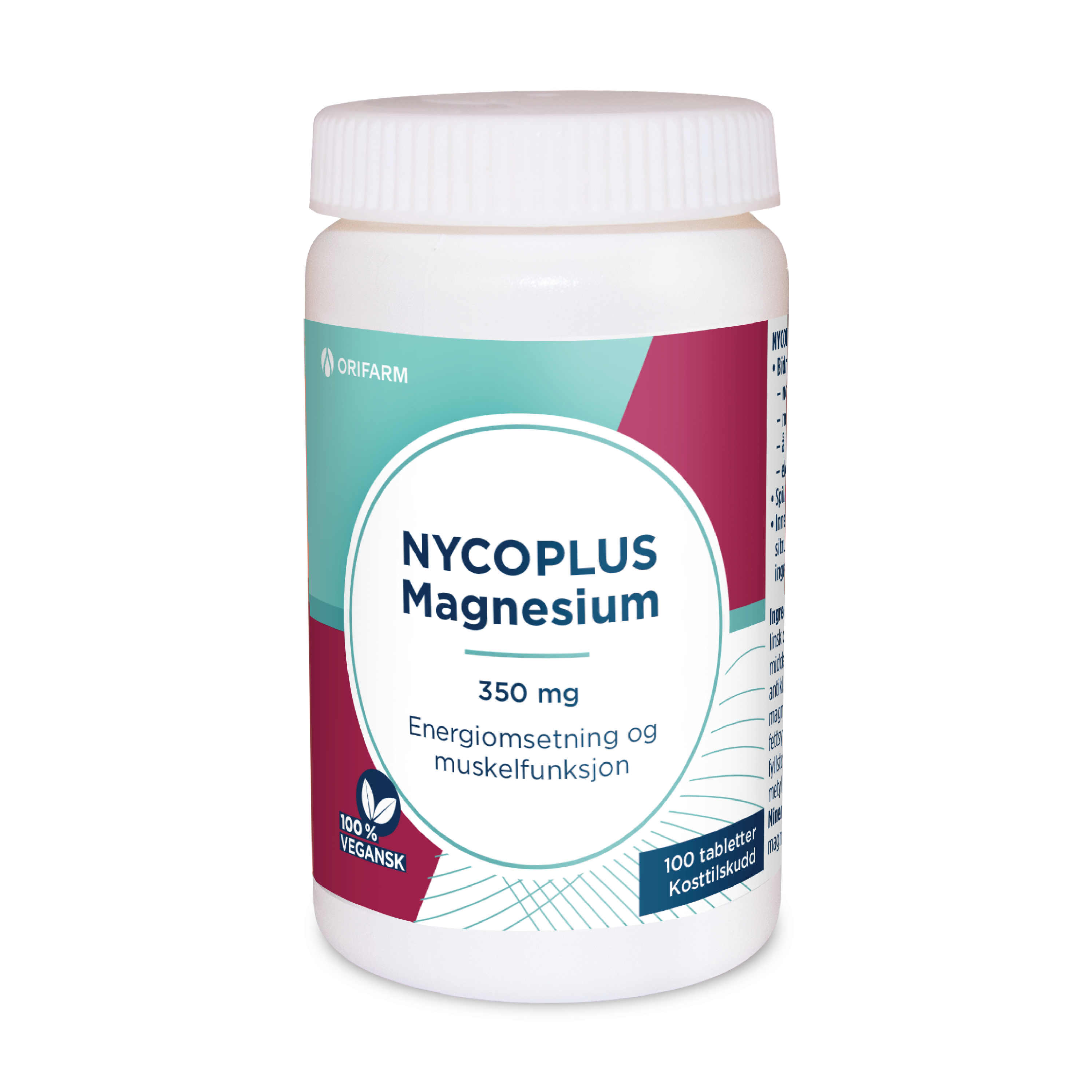 Nycoplus Magnesium 350 mg, 100 tabletter