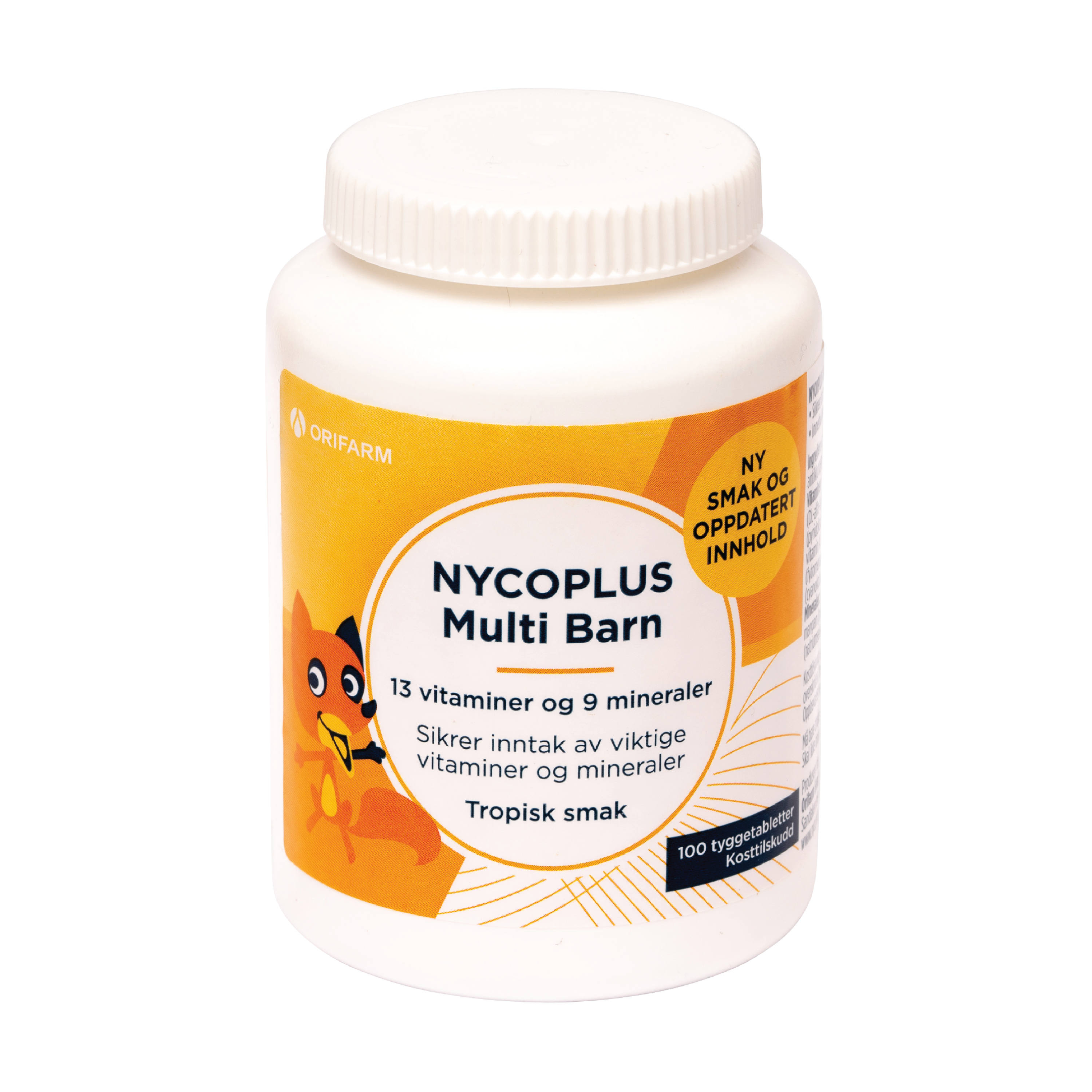Nycoplus Multi Barn tyggetabletter, 100 stk.