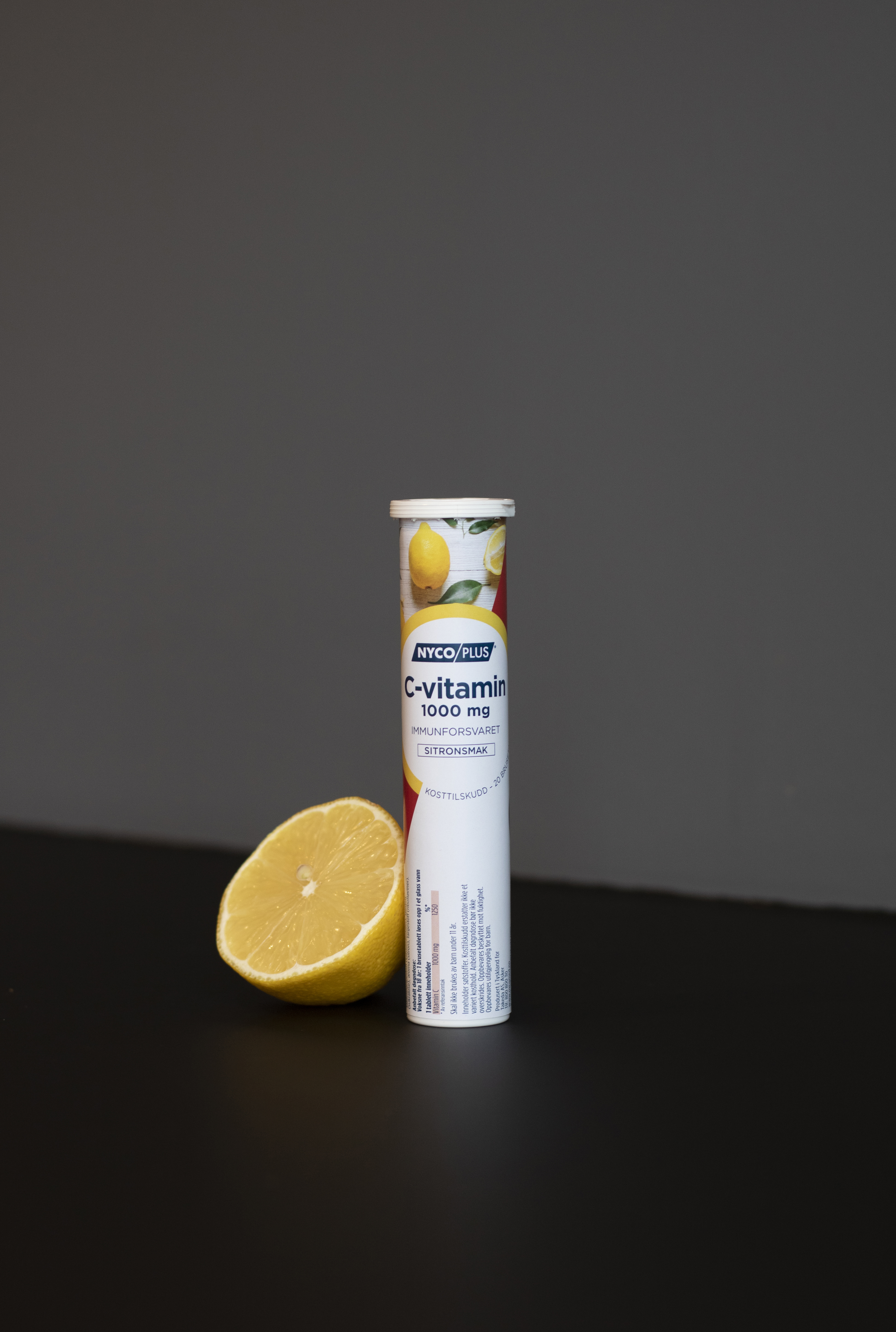 Nycoplus C-vitamin 1000 mg, Sitron, 20 brusetabletter