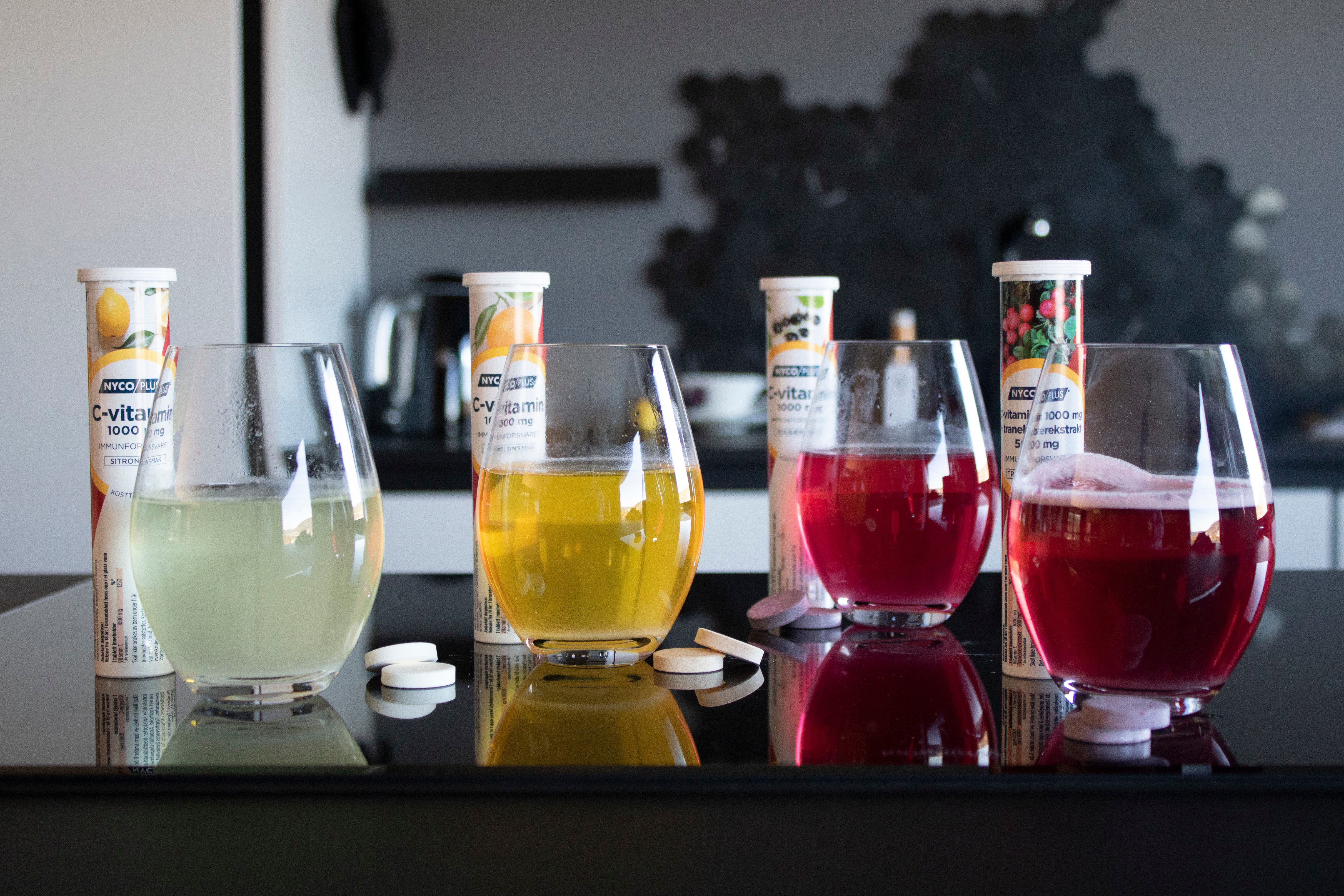 Nycoplus C-vitamin 1000 mg, Solbær, 20 brusetabletter