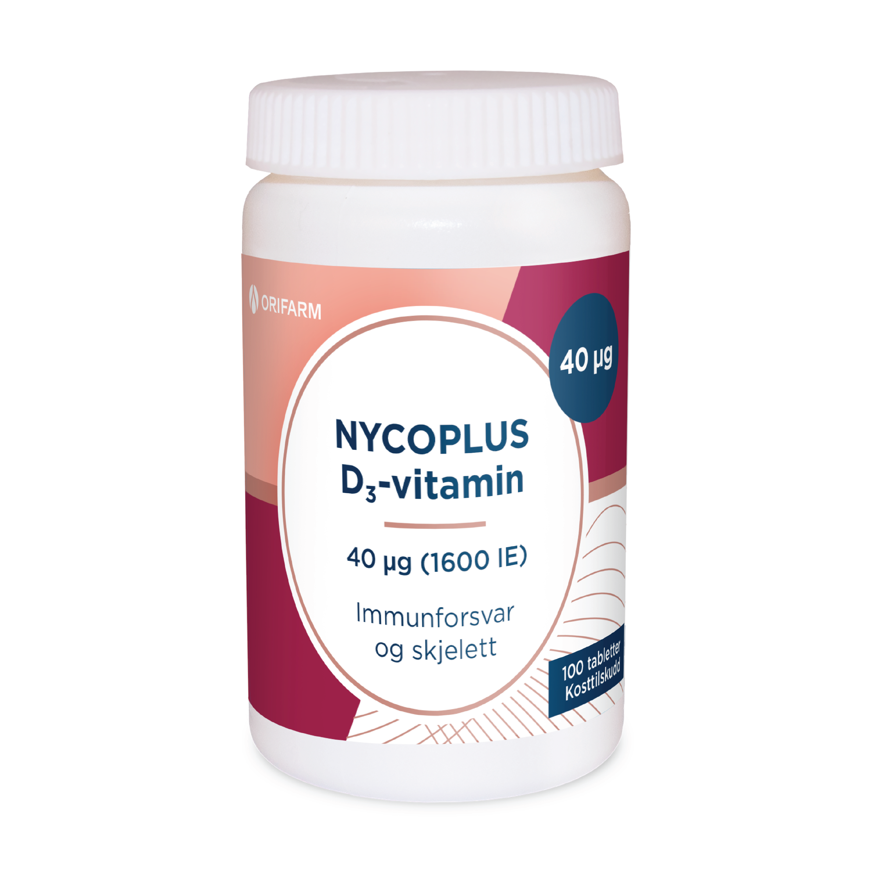 Nycoplus D3-Vitamin 40 µg, 100 tabletter