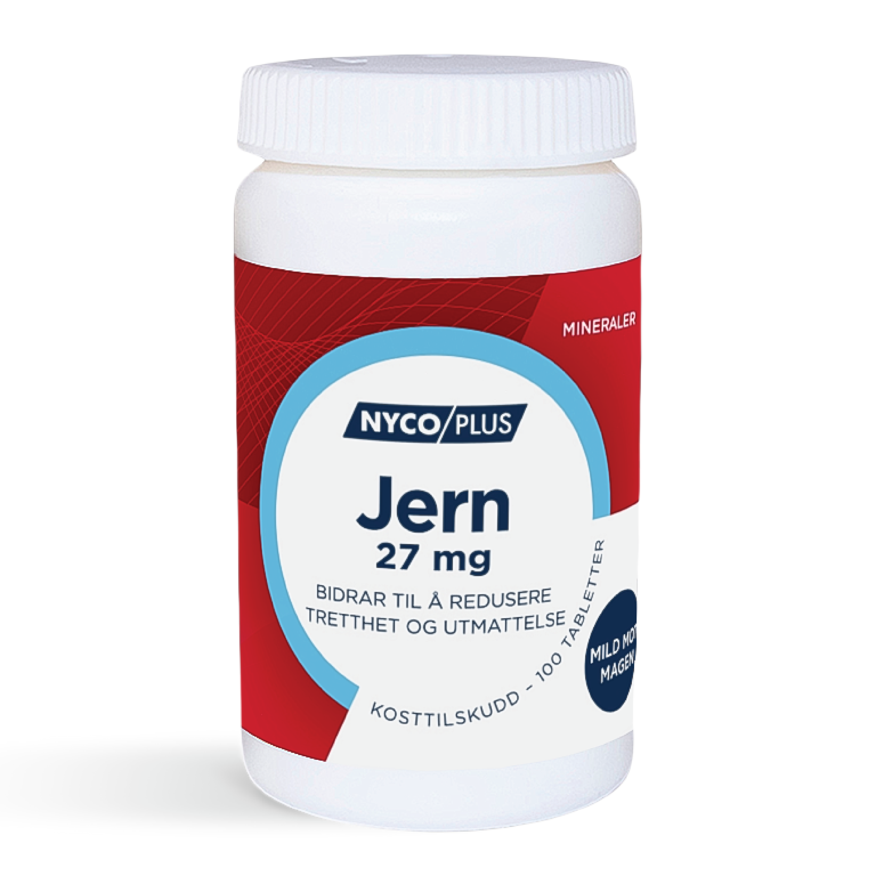 Nycoplus Jern 27 mg, 100 tabletter