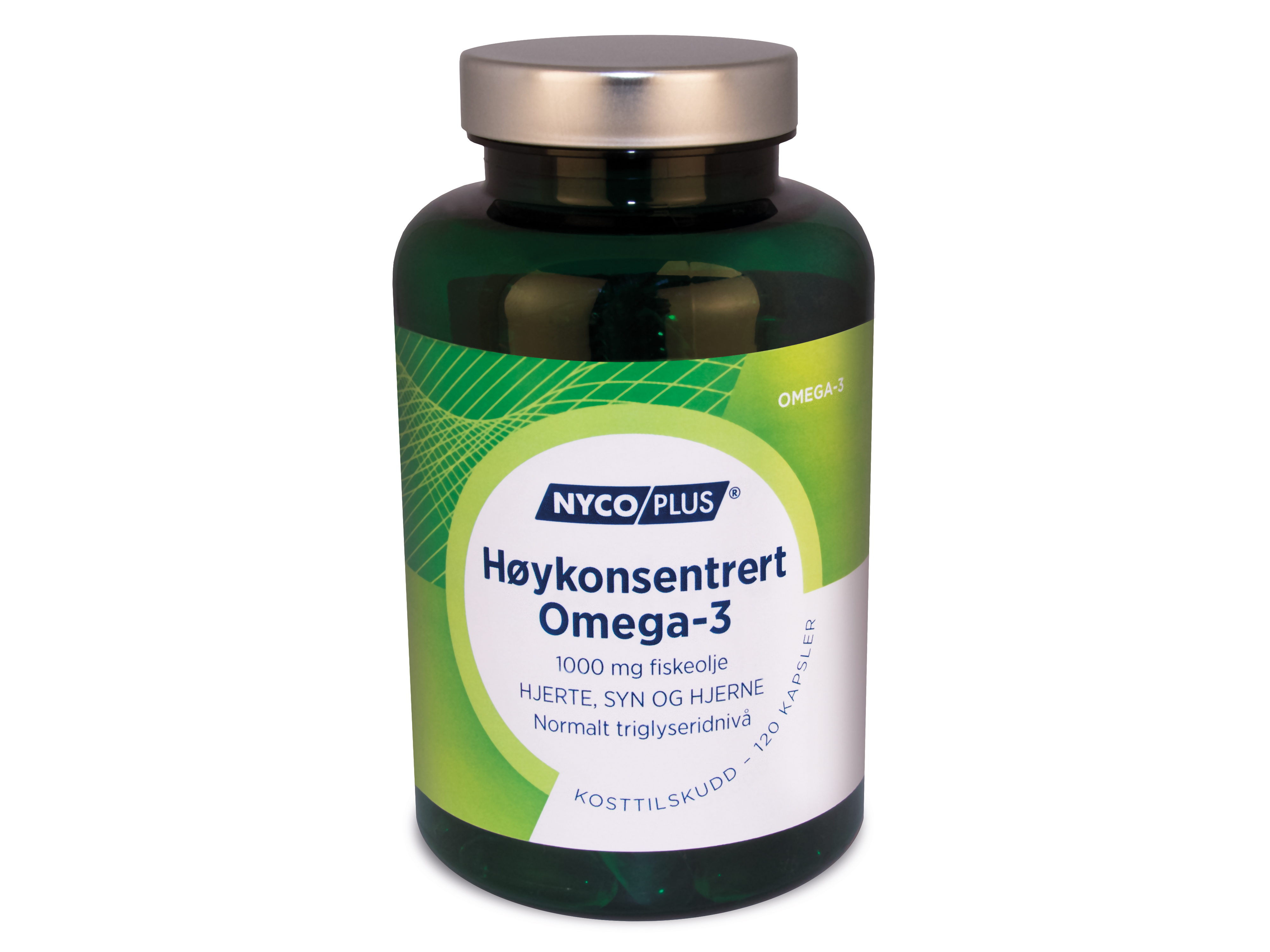 Nycoplus Høykonsentrert Omega-3, 1000 mg, 120 kapsler