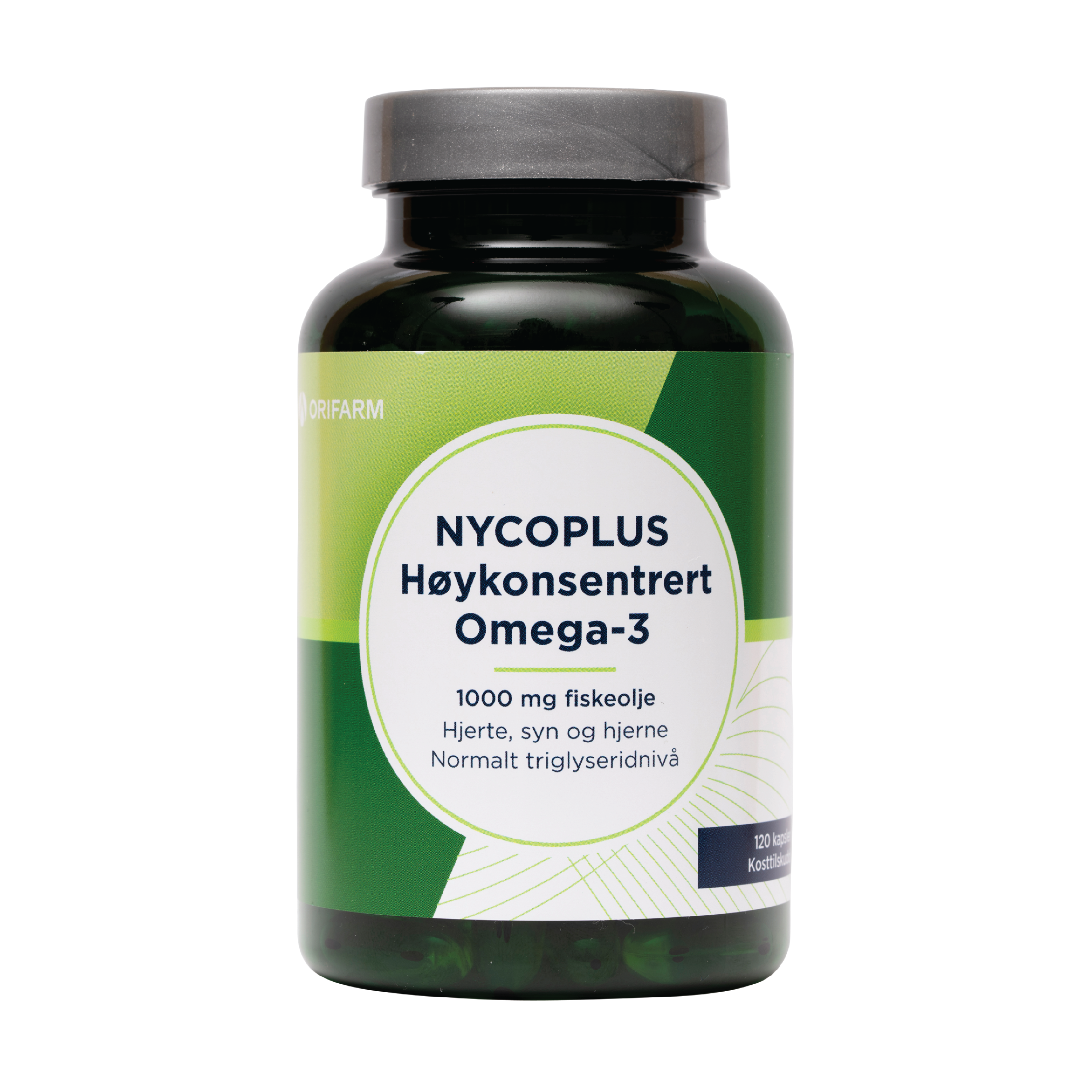 Nycoplus Høykonsentrert Omega-3, 1000 mg, 120 kapsler