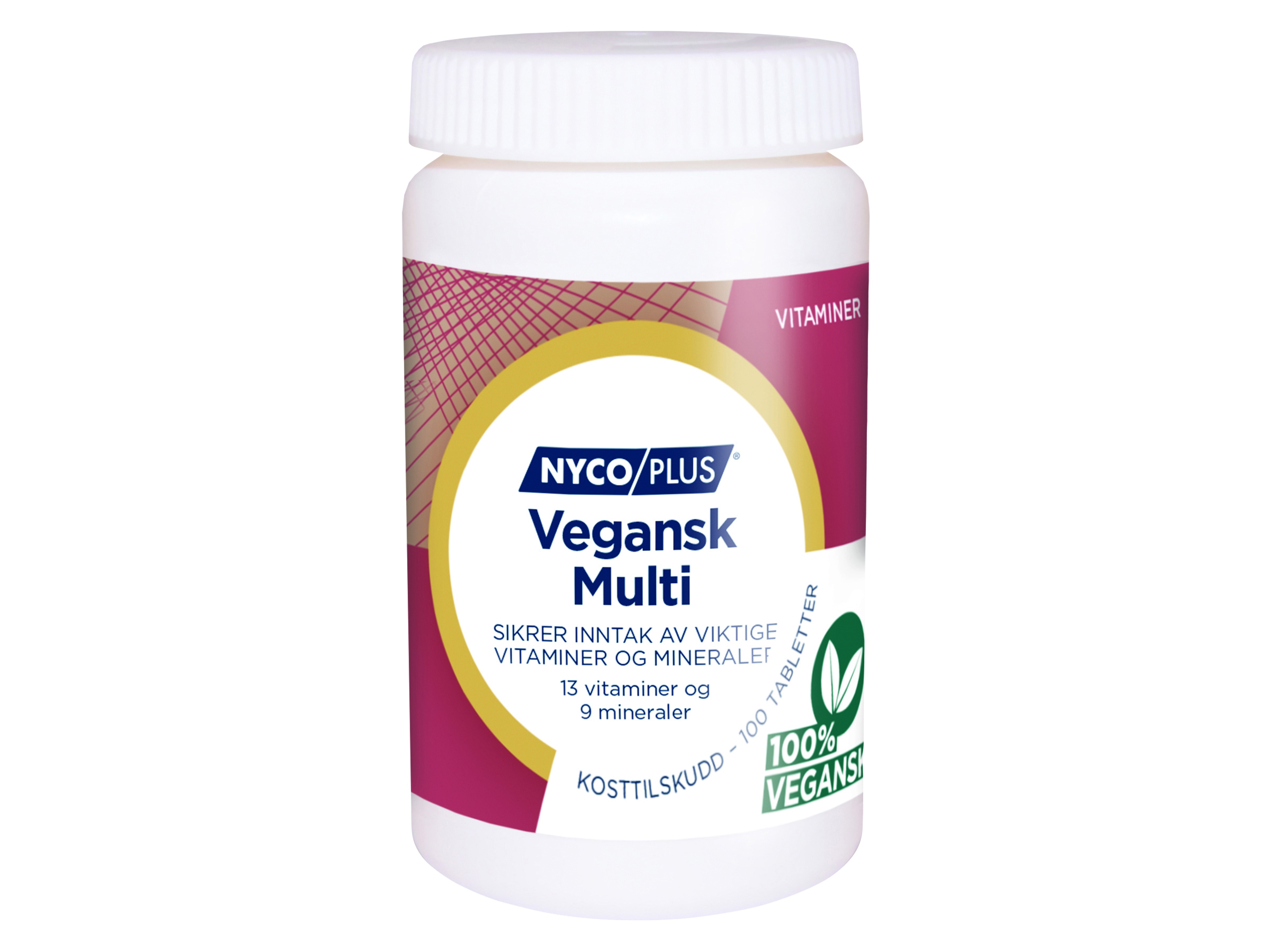 Nycoplus Vegansk Multi, 100 tabletter