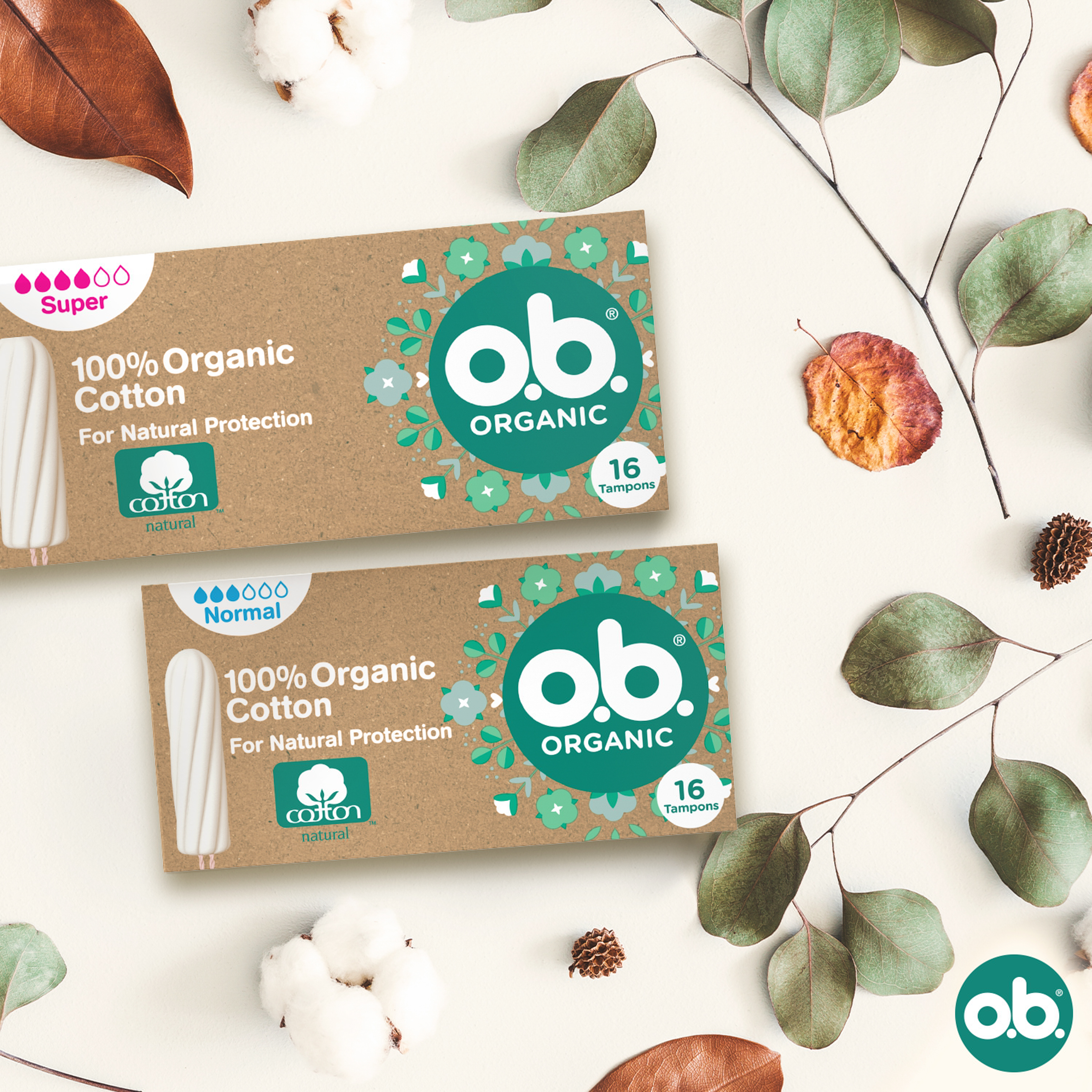 o.b. Organic Super Tamponger, 16 stk.