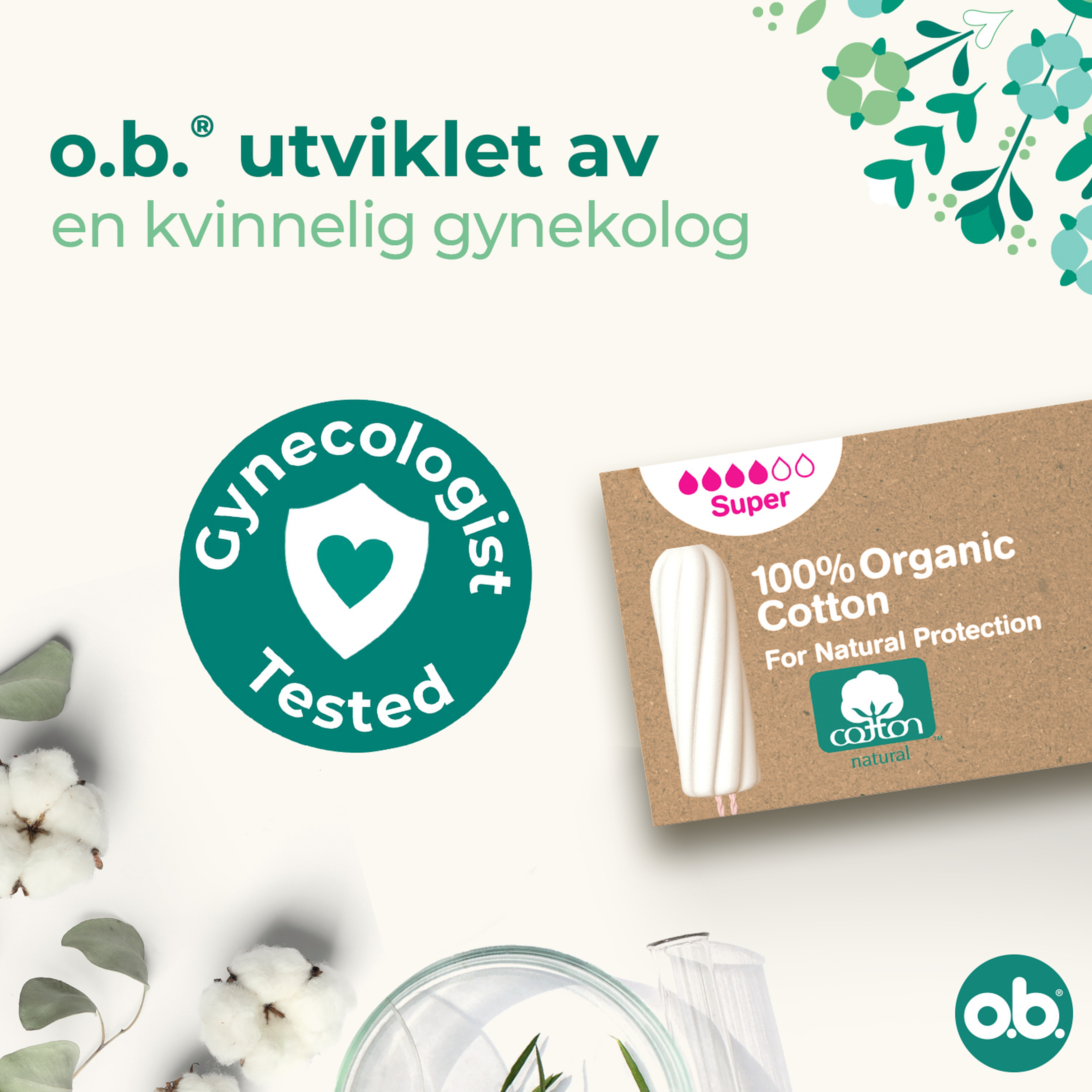 o.b. Organic Super Tamponger, 16 stk.