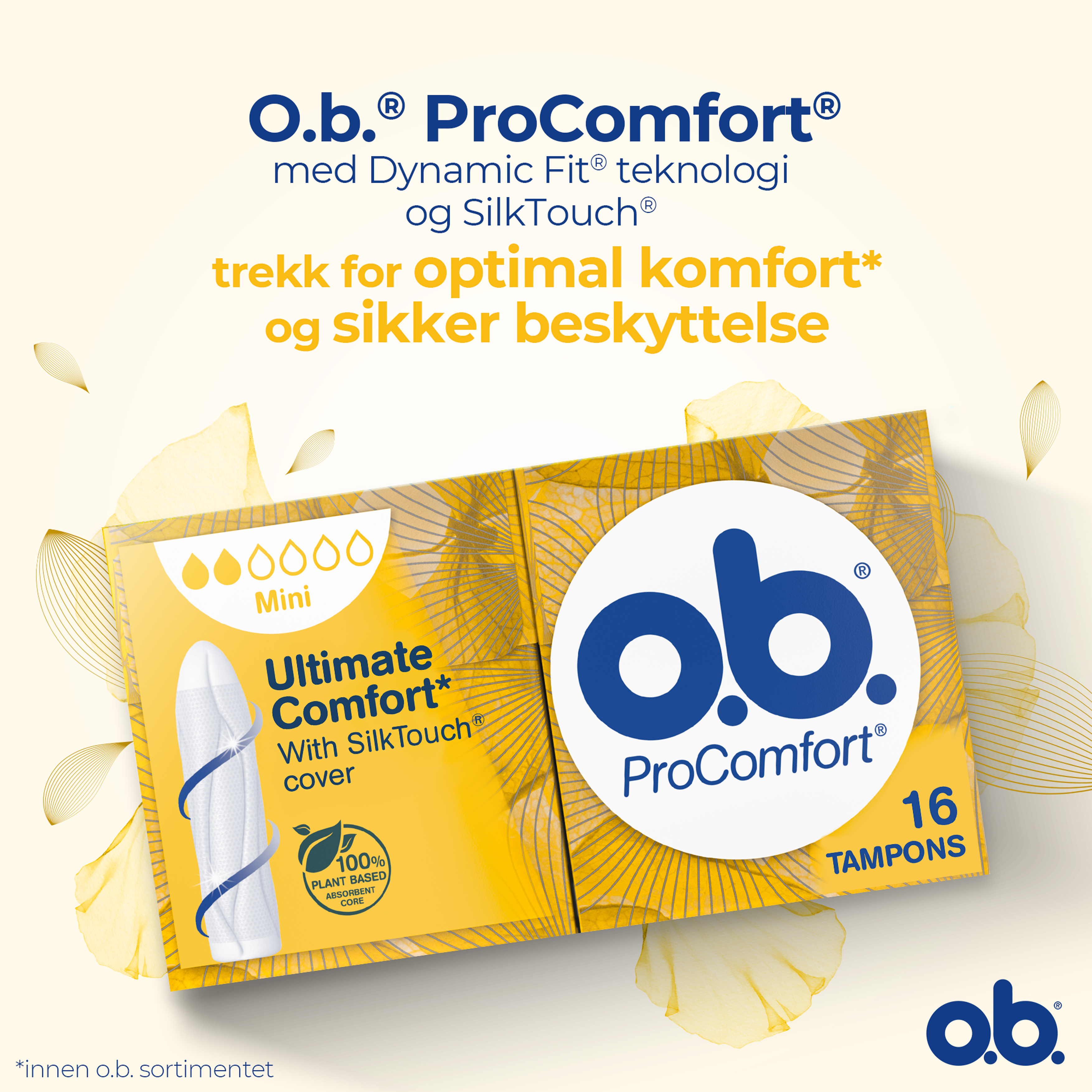 o.b. ProComfort Mini tamponger, 16 stk.