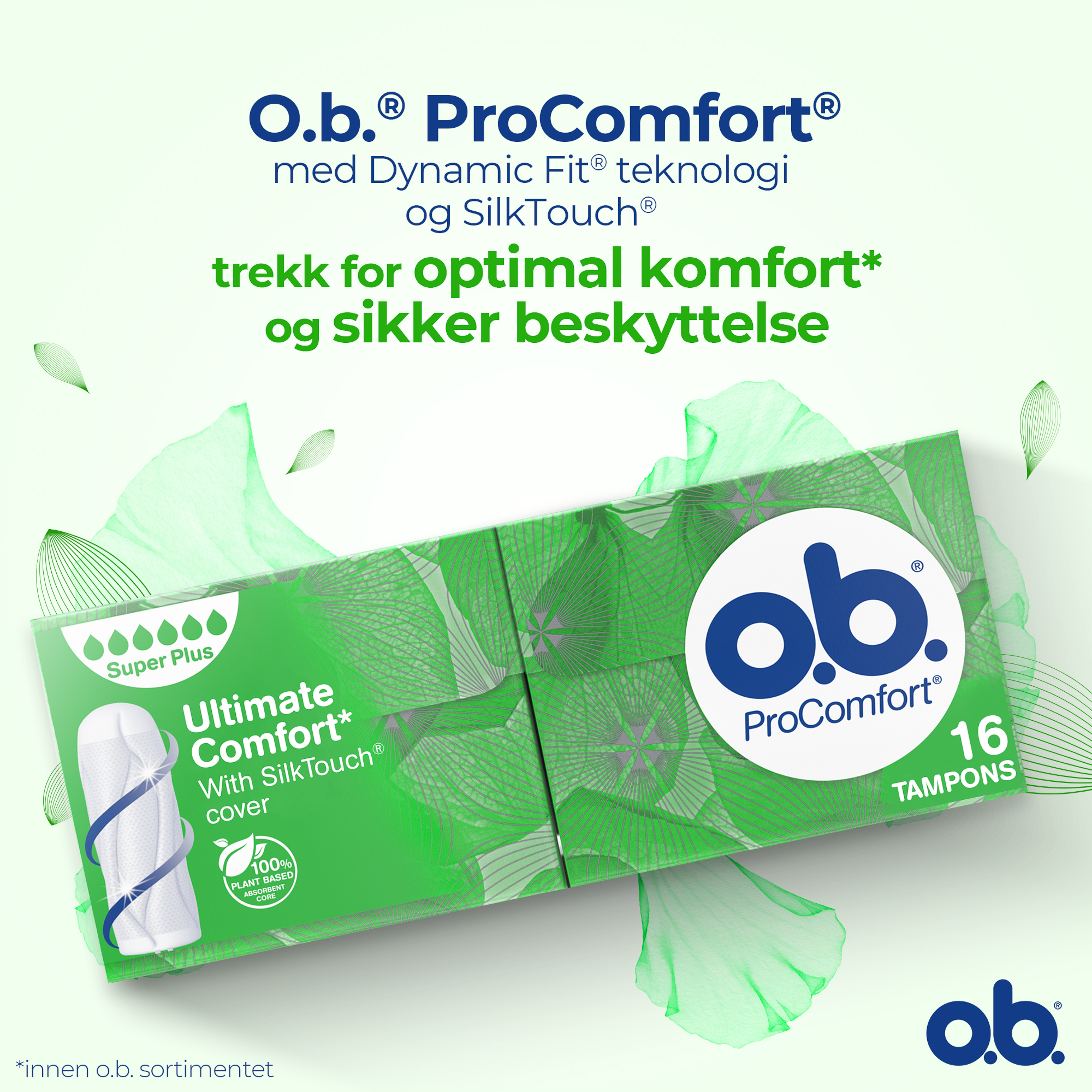 o.b. ProComfort Super Plus tamponger, 16 stk.