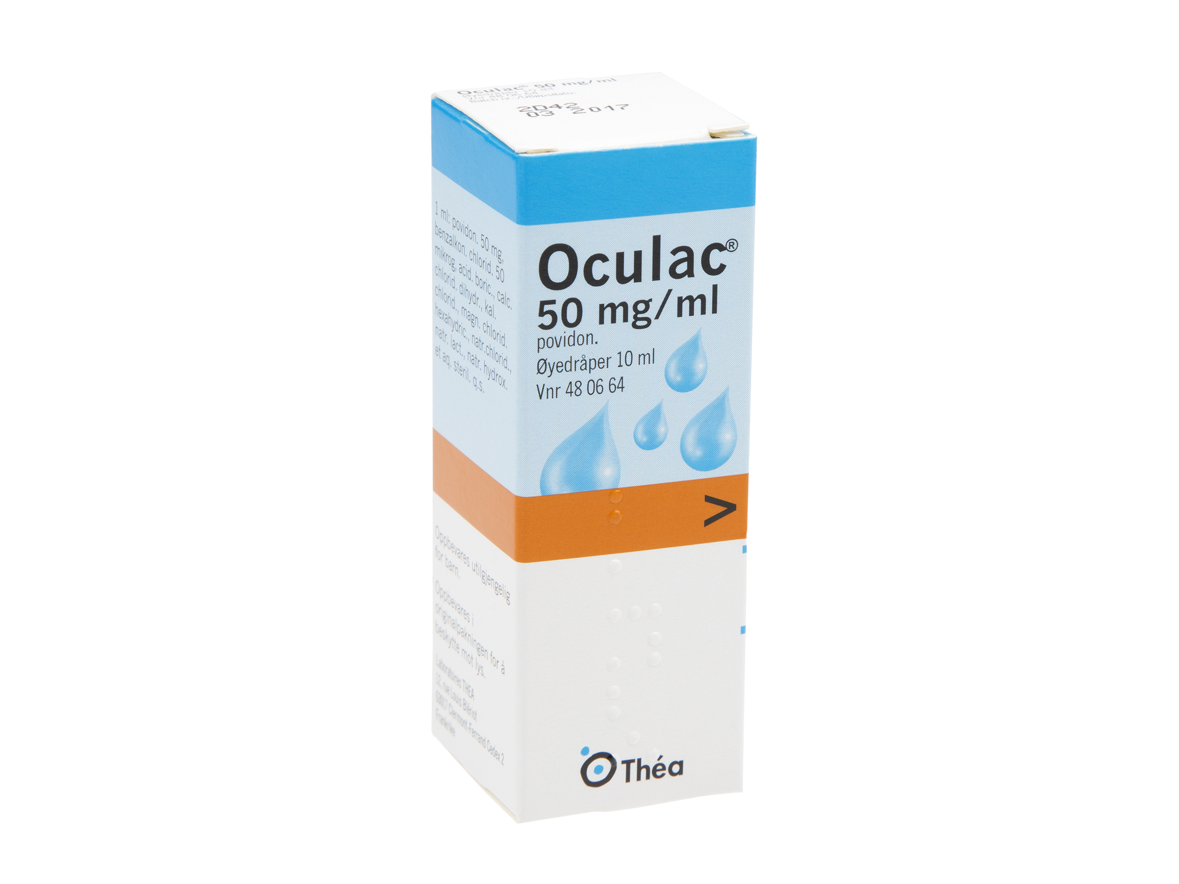 Oculac Øyedr 50mg/ml, 10 ml.