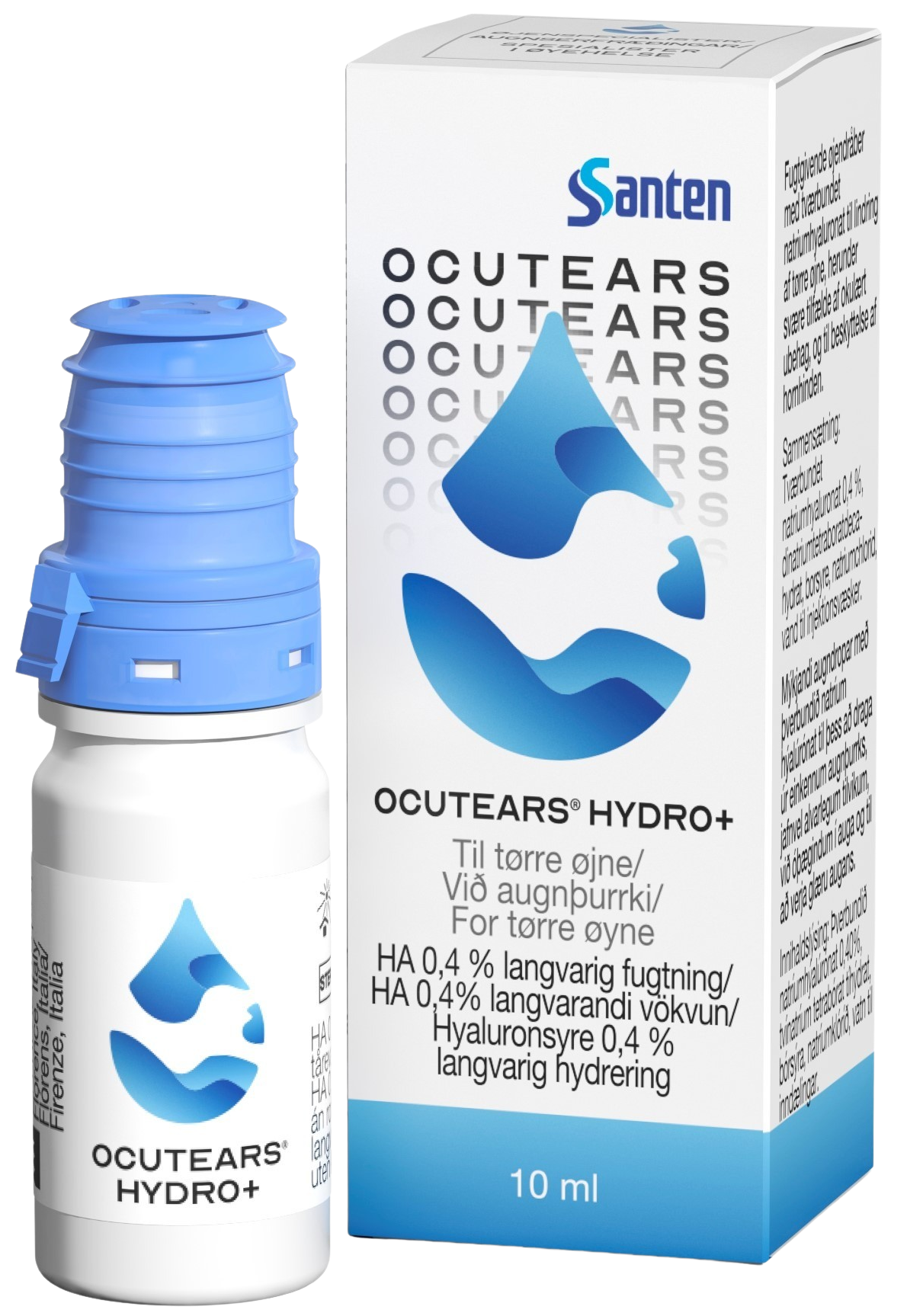 Ocutears Hydro+ Øyedråper, 10 ml