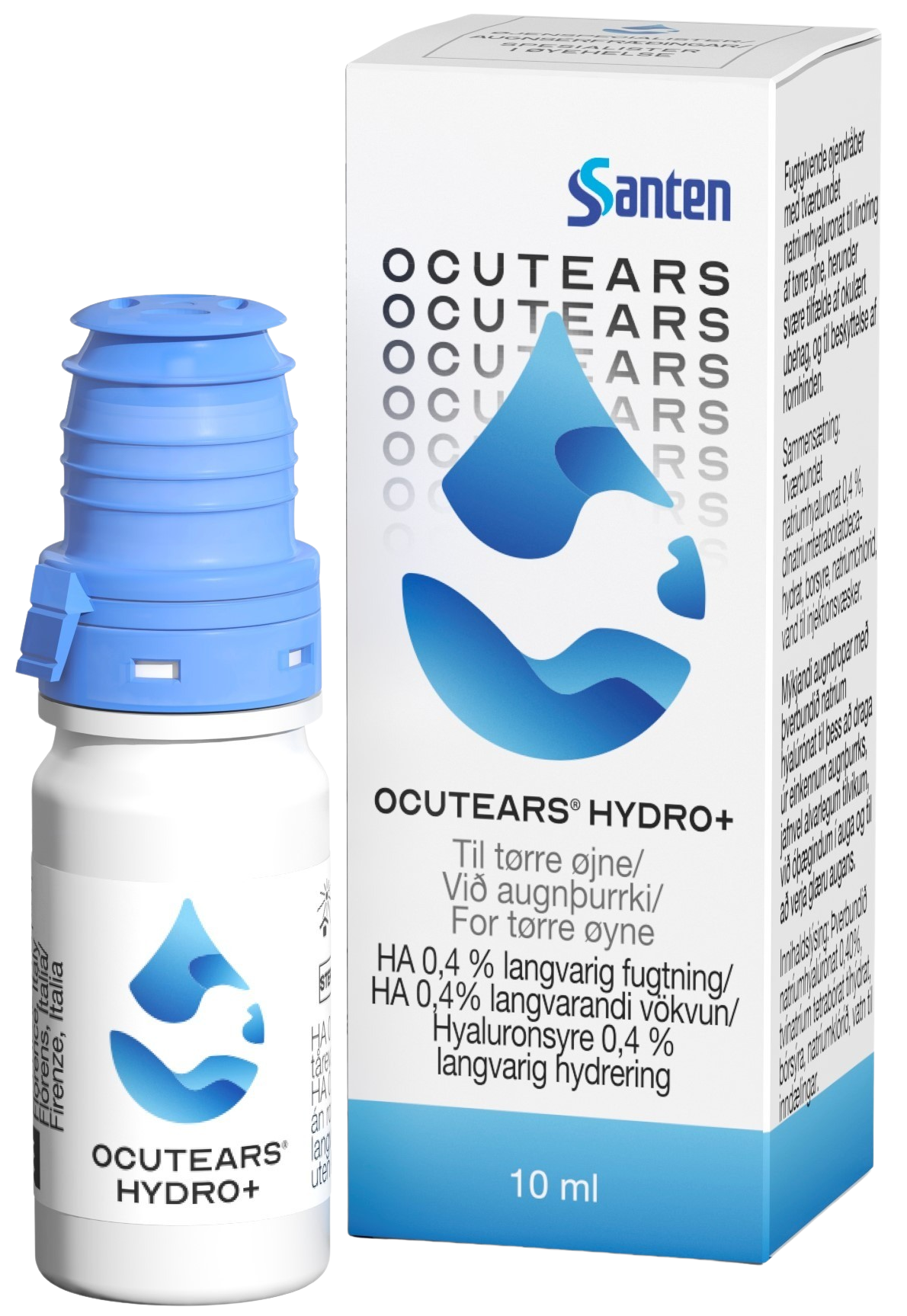 Ocutears Hydro+ Øyedråper, 10 ml