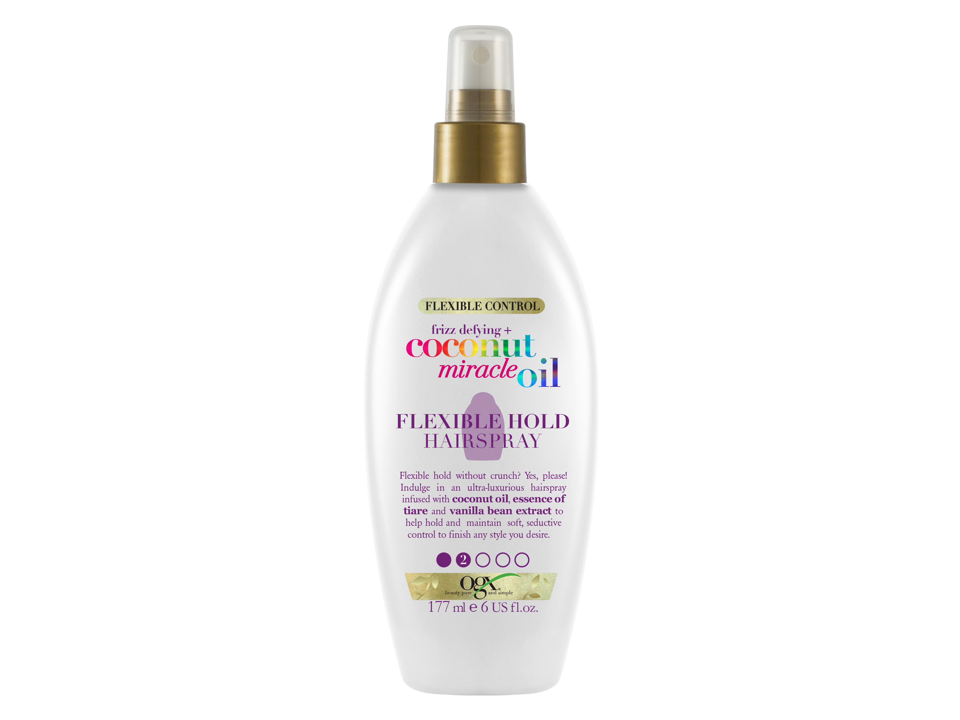 Ogx Coconut Miracle Oil Flexible Hold Hairspray, 177 ml