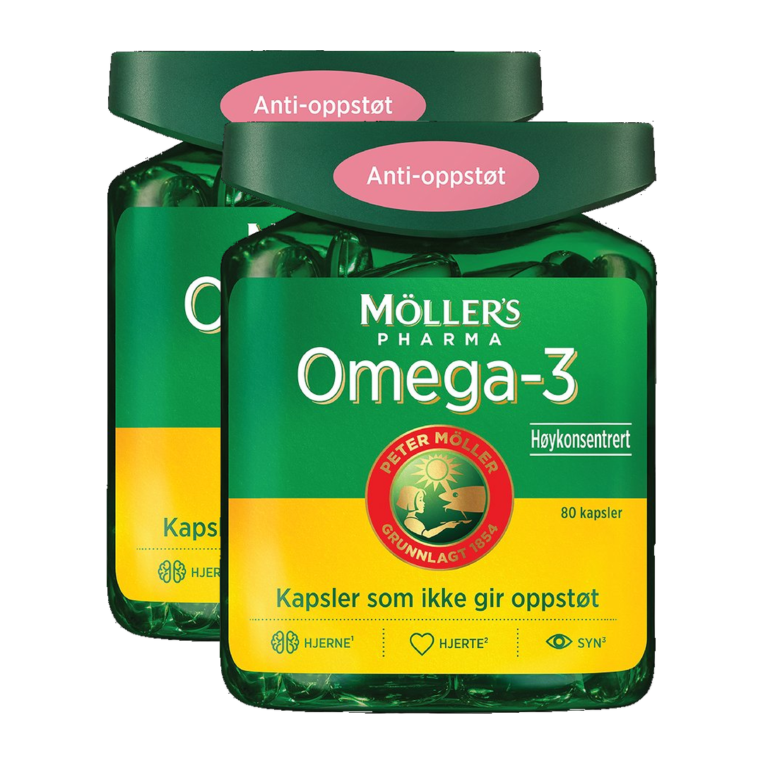 Omega-3 Anti-oppstøt kapsler