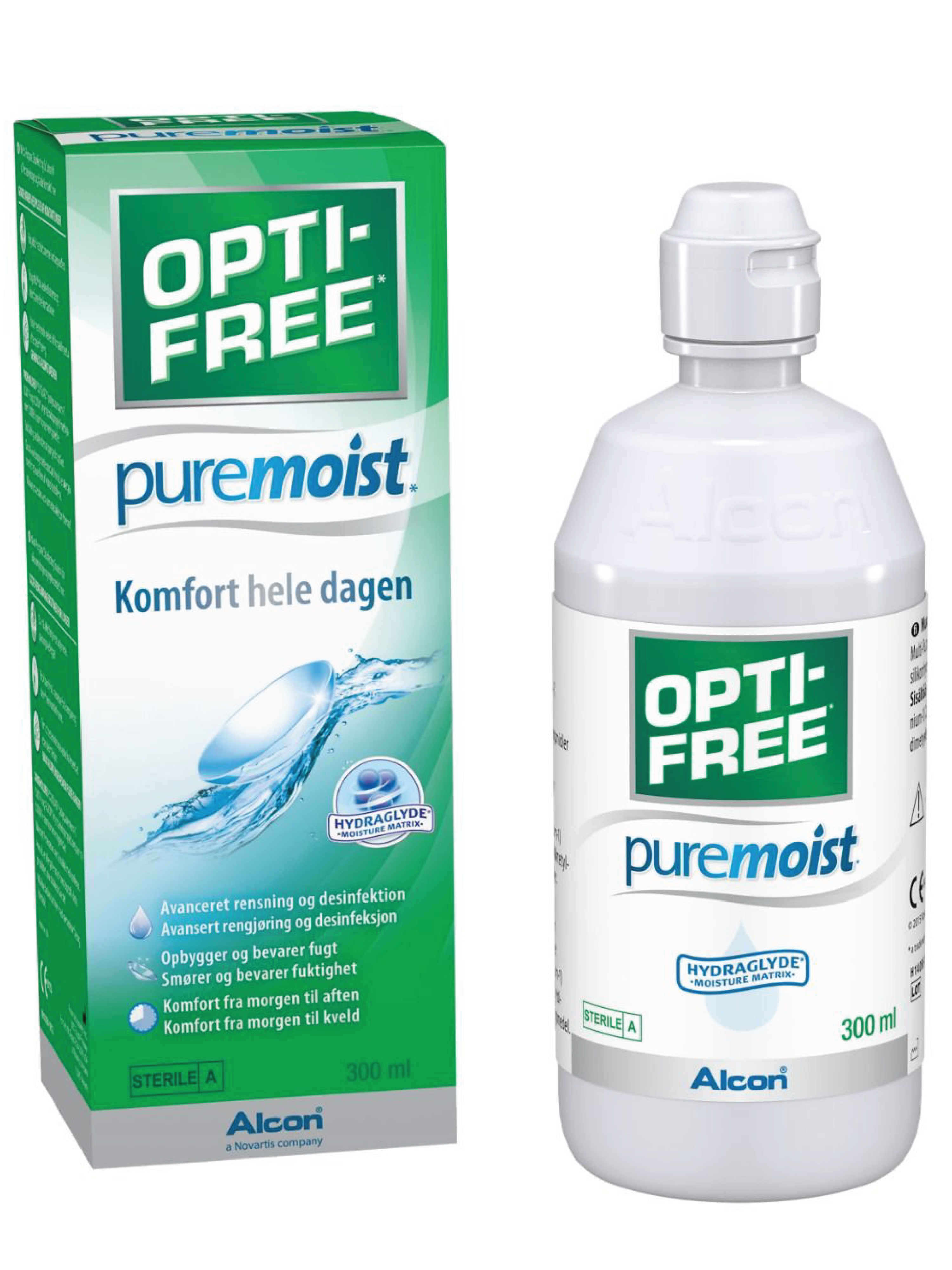 Opti-Free OptiFree Puremoist linsevæske m/etui, 300 ml