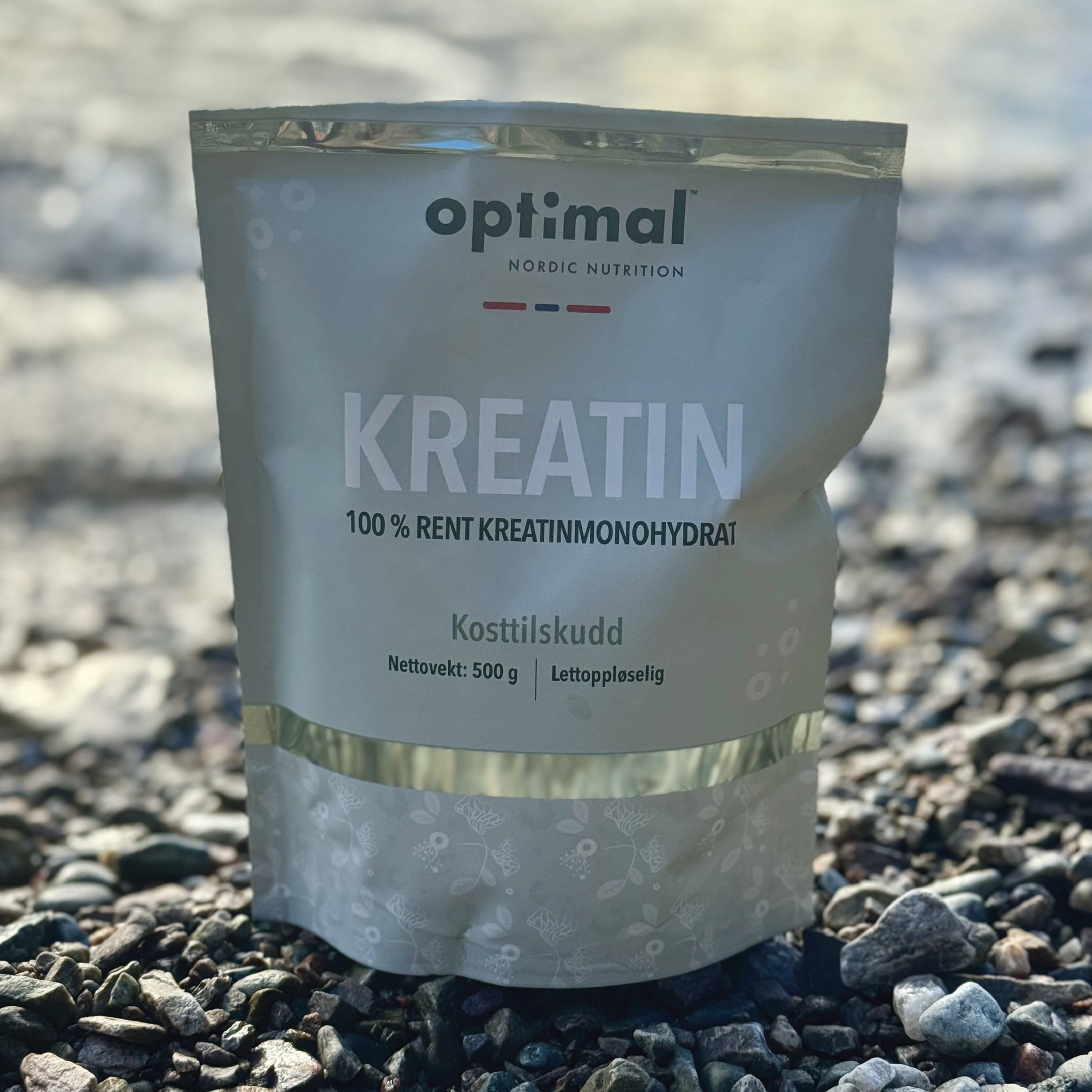 Optimal Nordic Nutrition Kreatin Monohydrat, 500 g