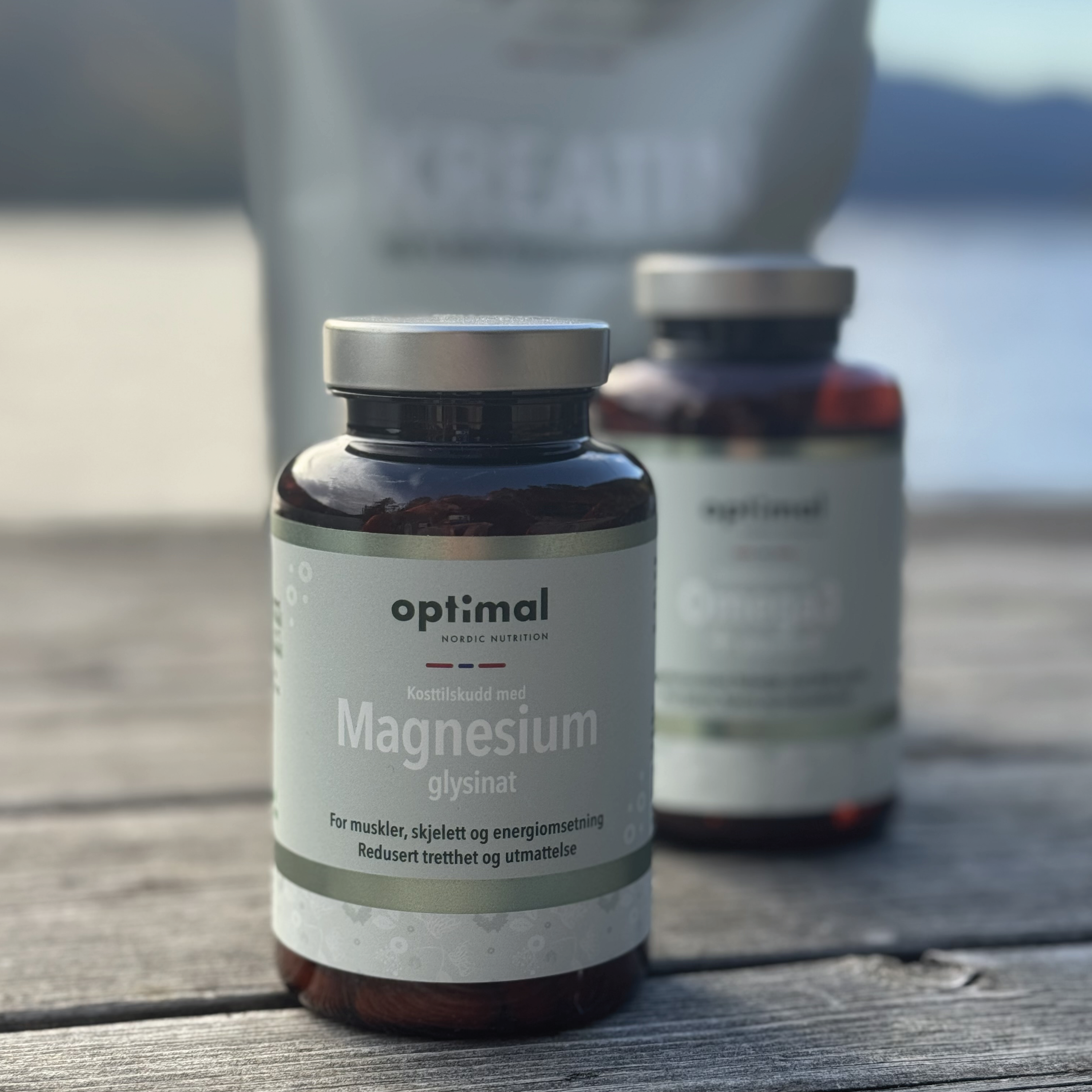 Optimal Nordic Nutrition Magnesium Glysinat kapsler, 120 stk.