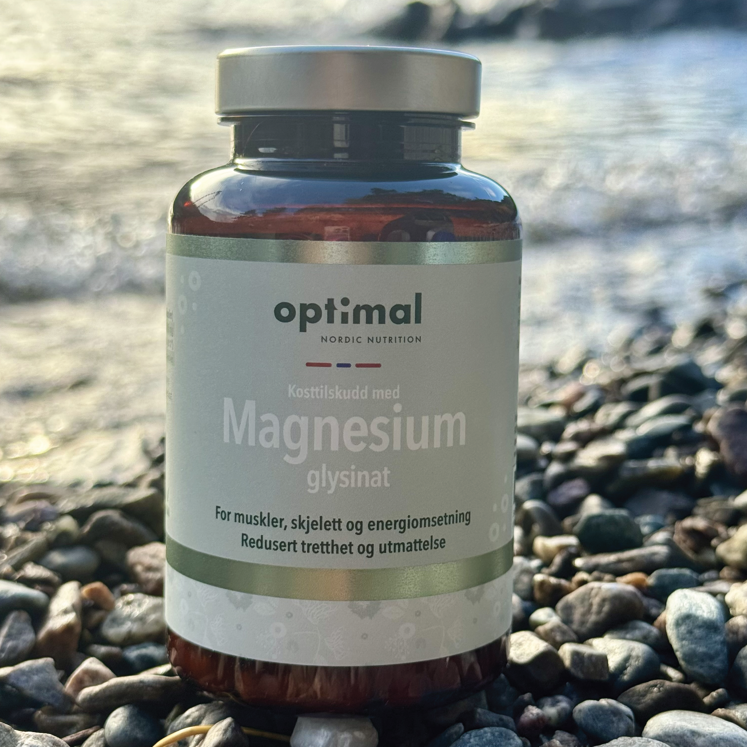 Optimal Nordic Nutrition Magnesium Glysinat kapsler, 120 stk.