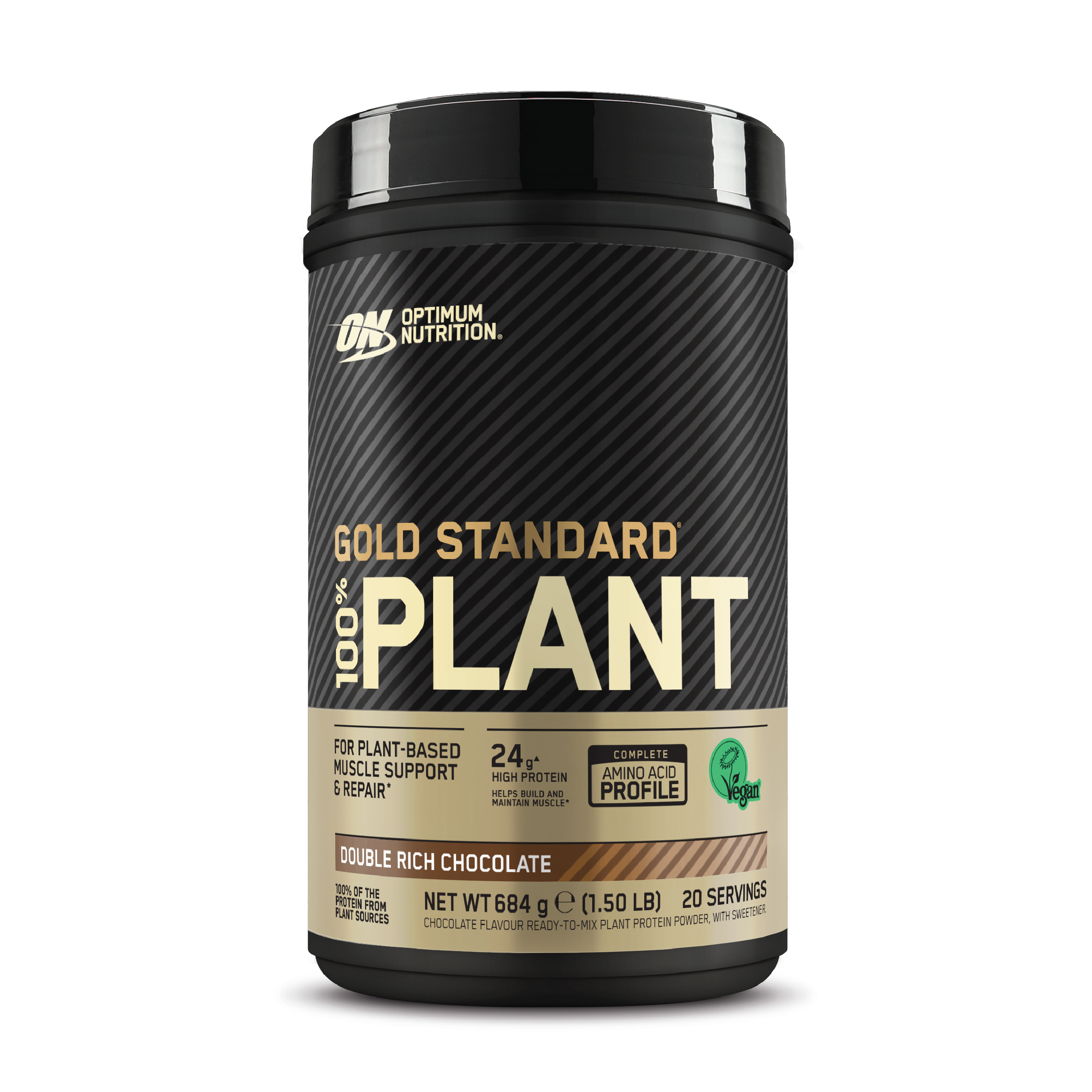 Optimum Nutrition GOLD Standard Vegansk Proteinpulver, Chocolate, 684 g