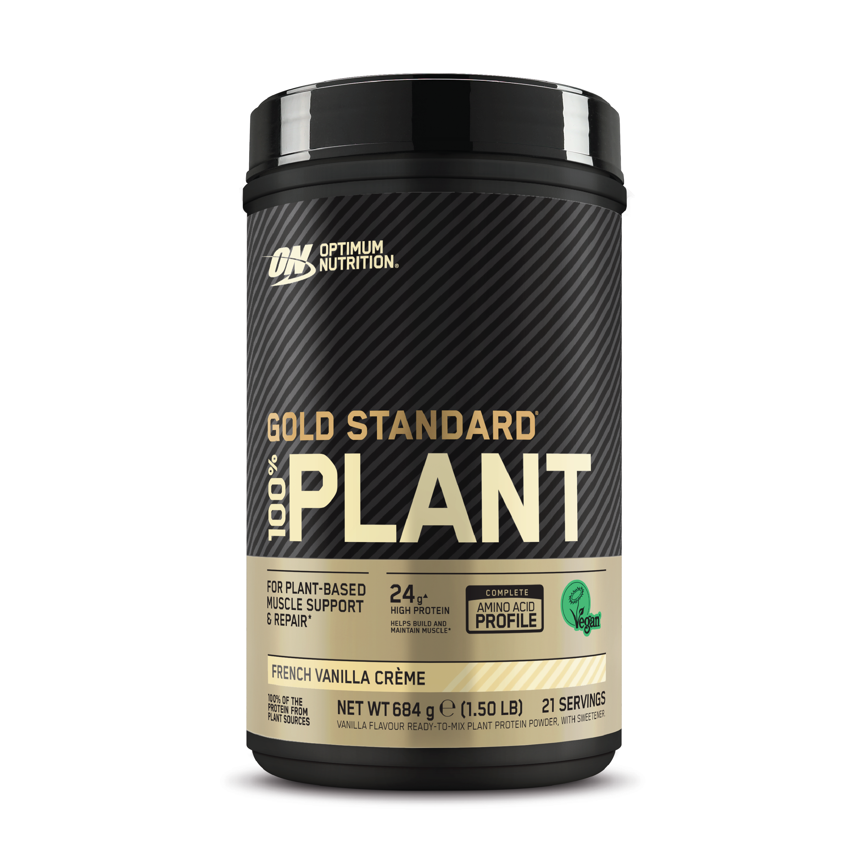 Optimum Nutrition GOLD Standard Vegansk Proteinpulver, Vanilla, 684 g