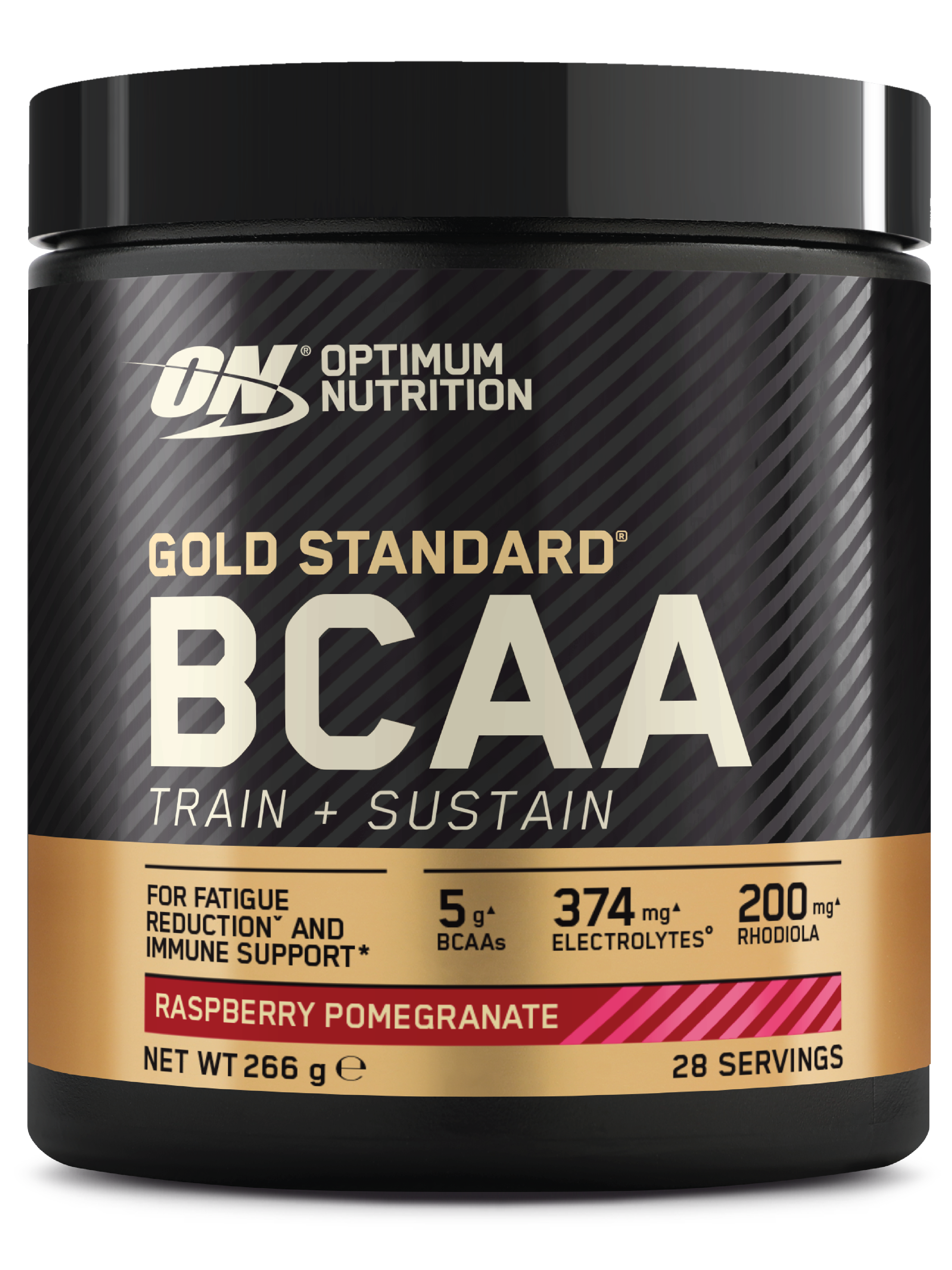 Optimum Nutrition GOLD Standard BCAA Train + Sustain, Raspberry & Pomegranate, 266 g