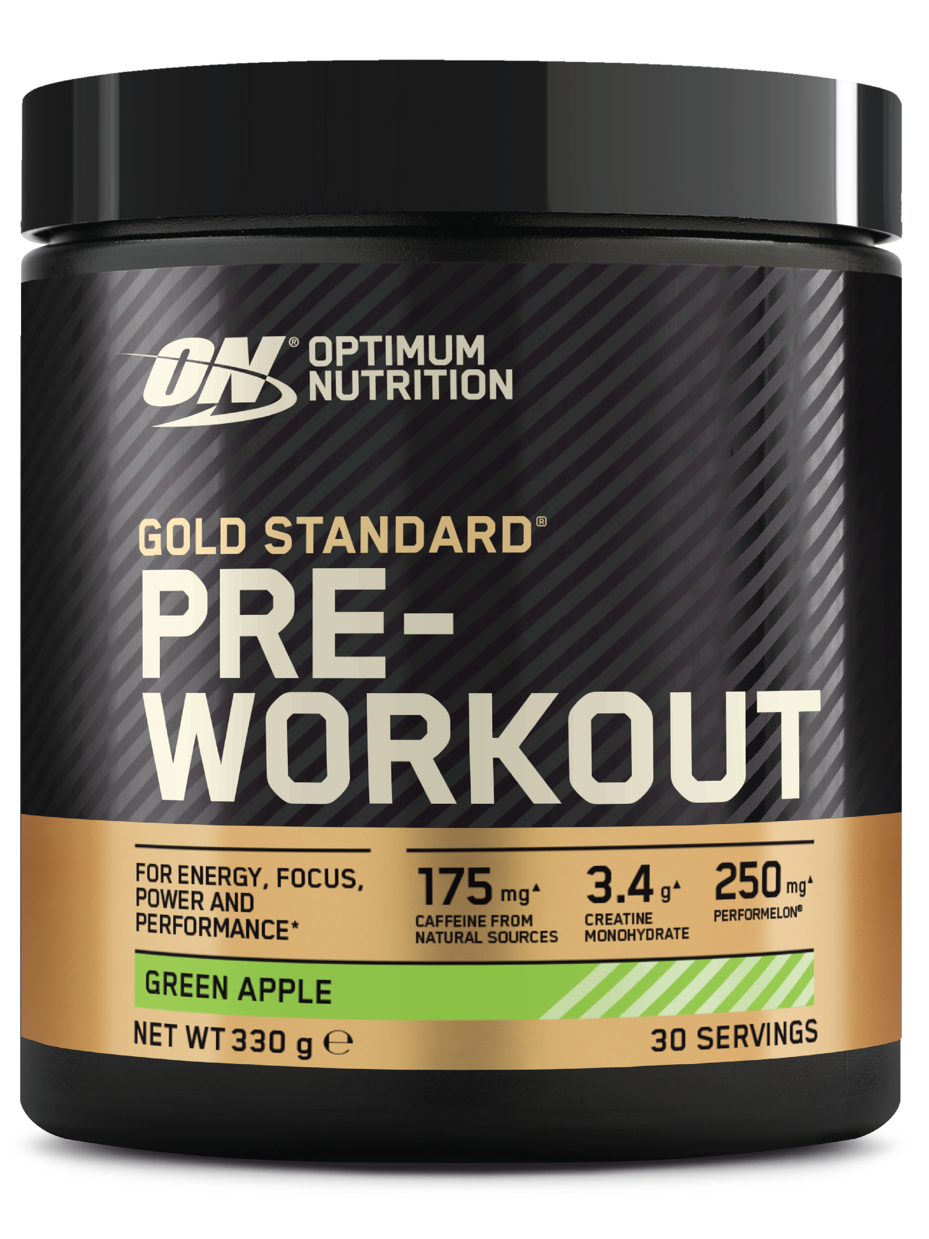 Optimum Nutrition GOLD Standard Pre Workout, Green Apple, 330 g