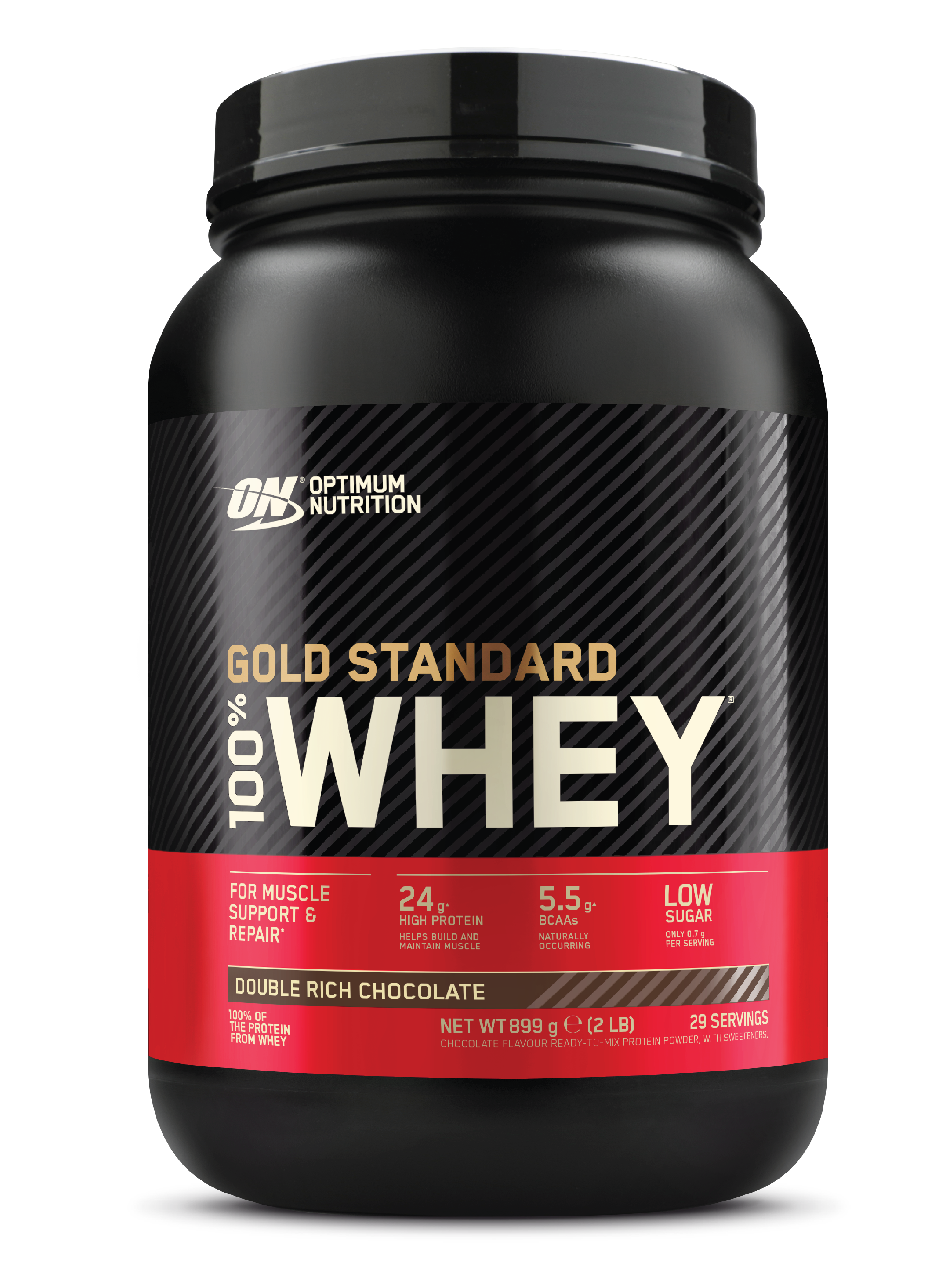 Optimum Nutrition 100% Whey GOLD Standard Whey, Double Rich Chocolate, 899 g