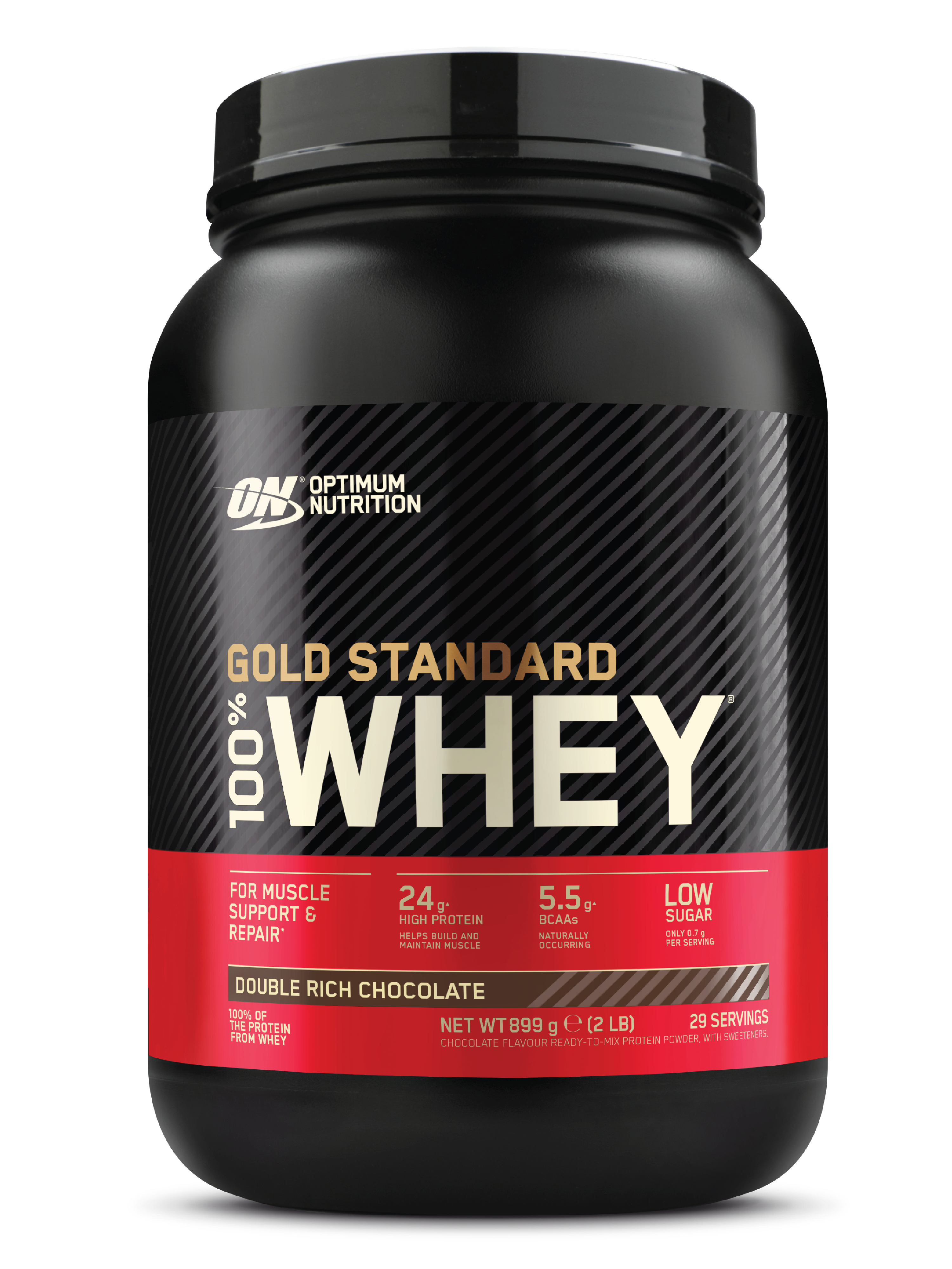 Optimum Nutrition 100% Whey GOLD Standard Whey, Double Rich Chocolate, 899 g