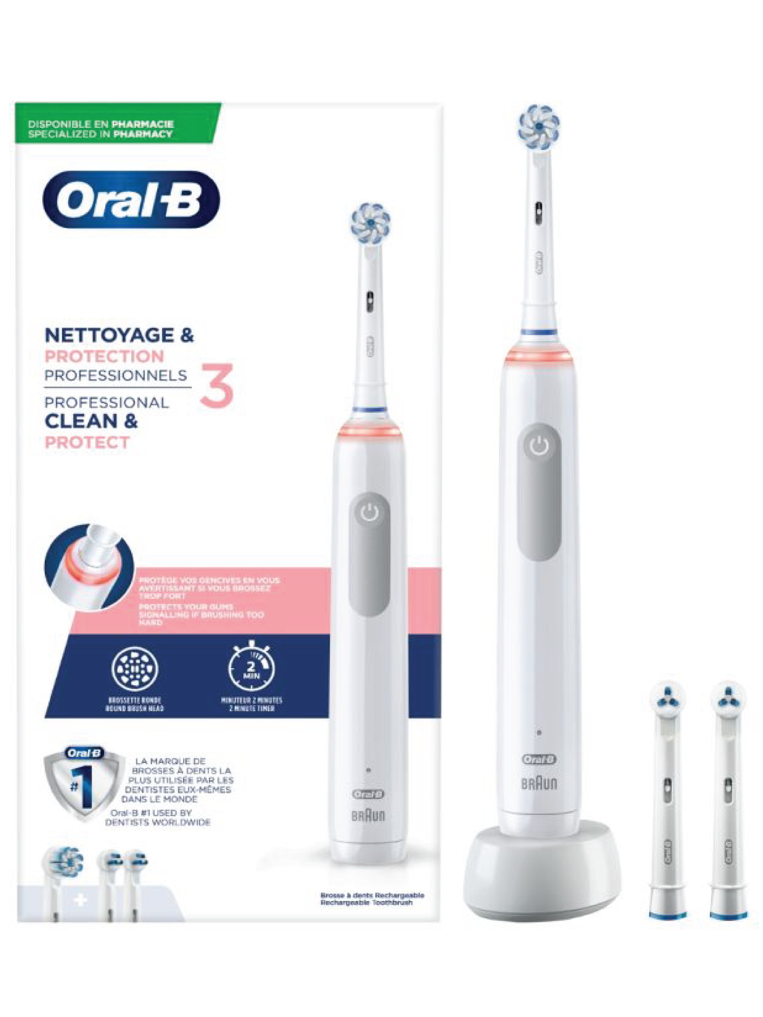 Oral-B Clean & Protect 3 Elektrisk Tannbørste, 1 stk.