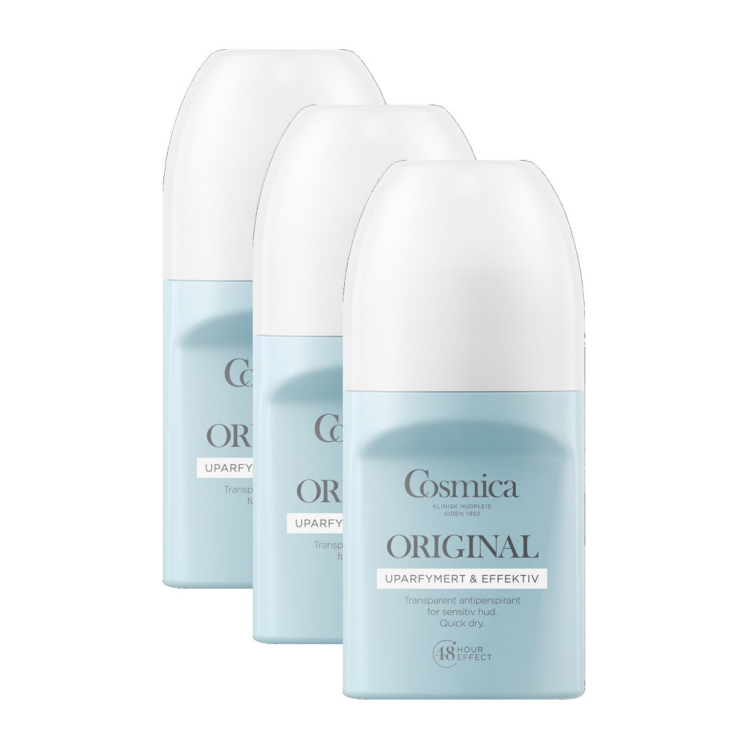 Original Antiperspirant u/parfyme x3