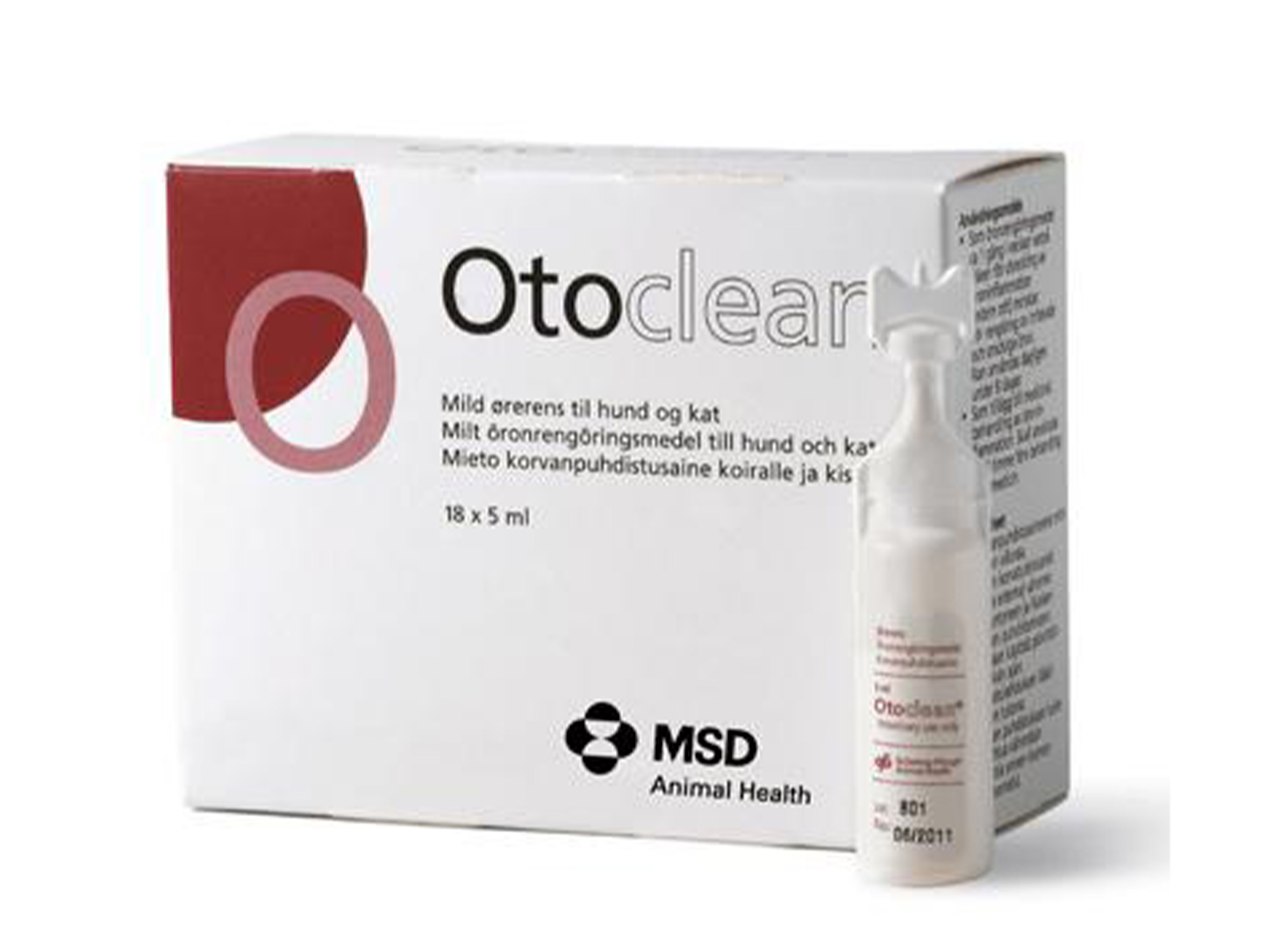 Otoclean Ørerens til hund og katt, 18 x 5 ml