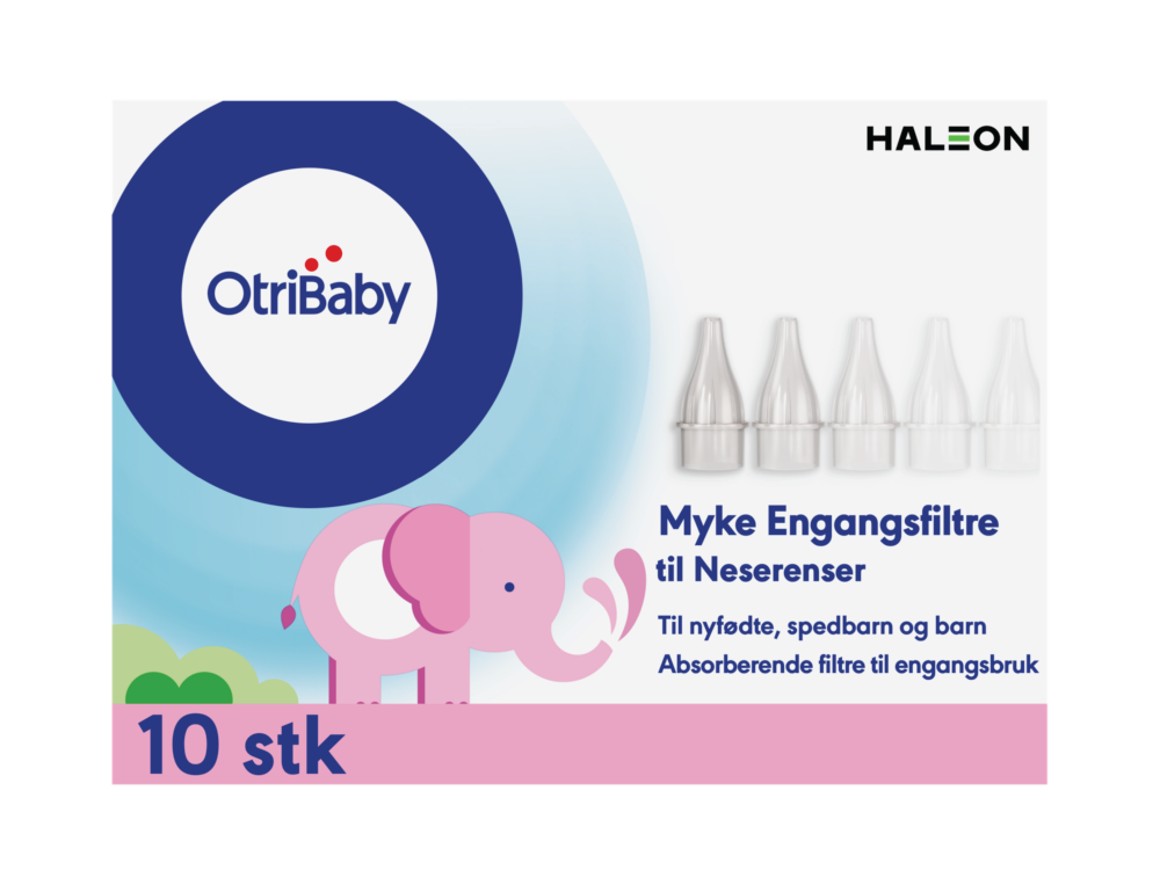 Otribaby Engangsfilter til neserenser, 10 stk