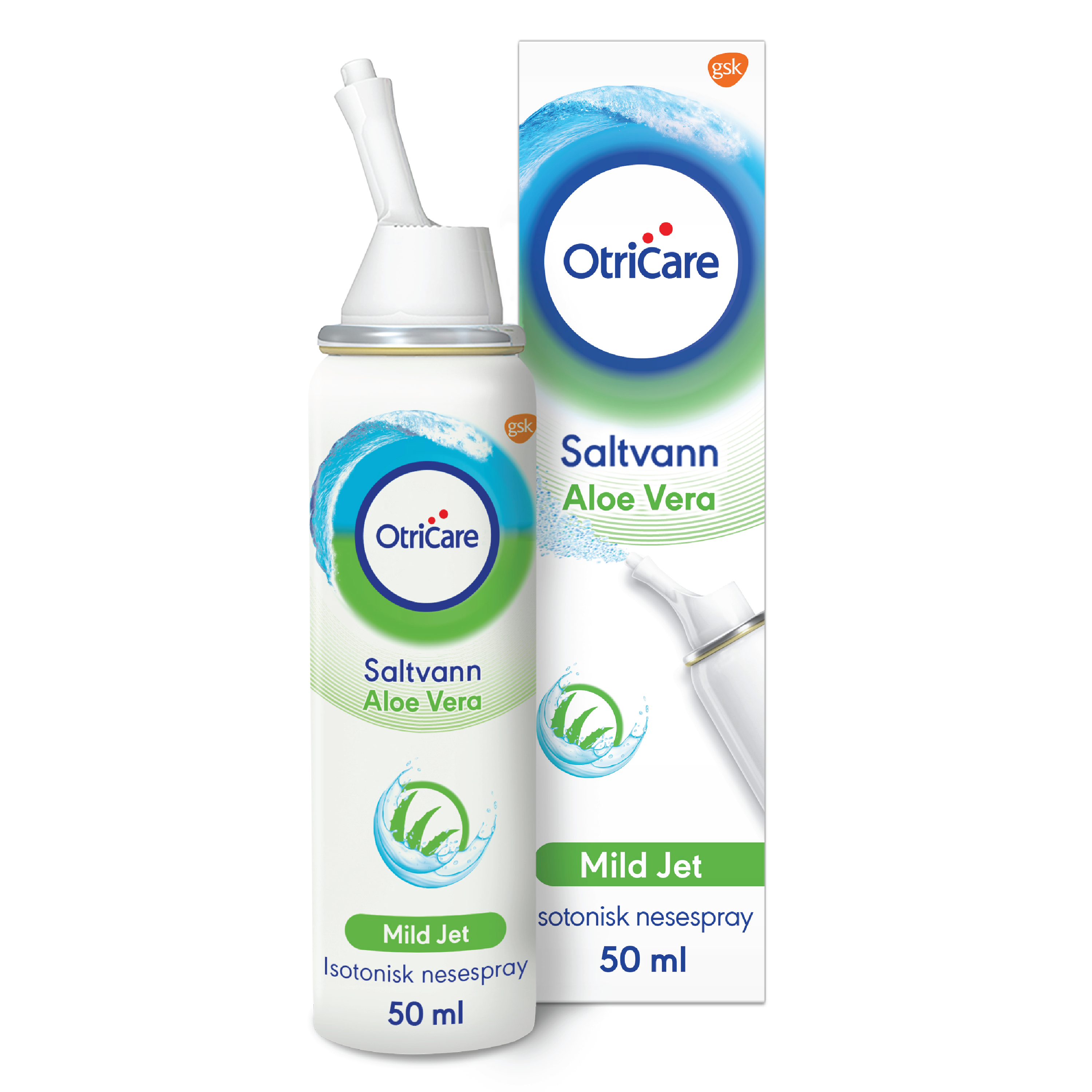 Otricare Saltvann Nesespray Aloe Vera, 50 ml