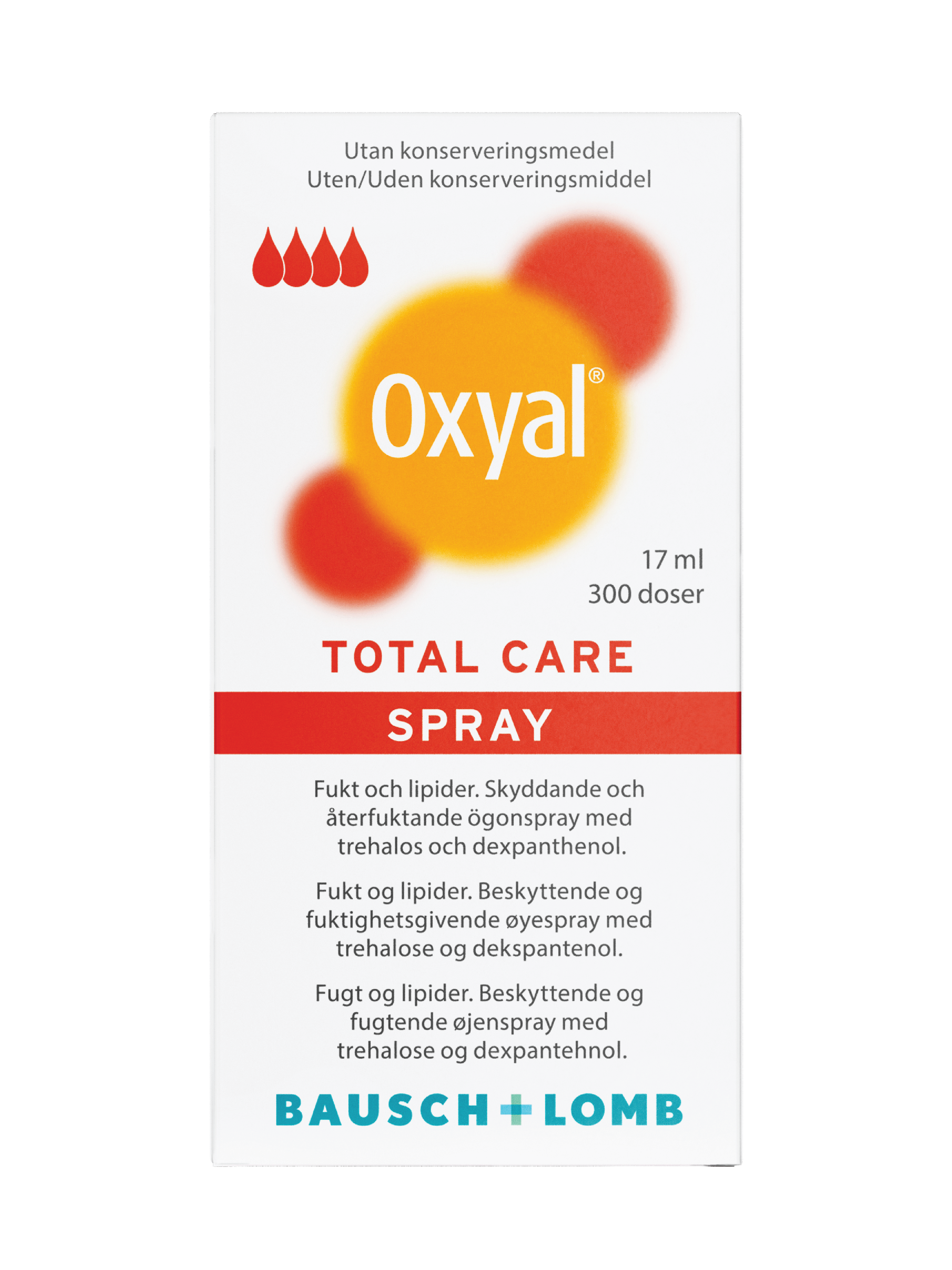 Oxyal Total Care Øyespray, 17 ml